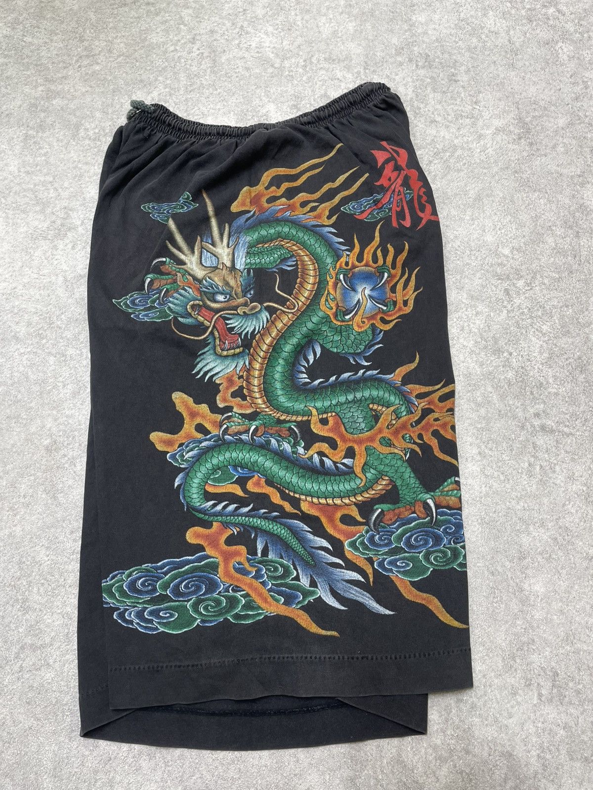 If Six Was Nine × Japanese Brand × Le Grande Bleu (L.G.B.) Y2K Darkwear With Eastern Dragon Motif - Feels Size US 30 / EU 46 - 5 Thumbnail
