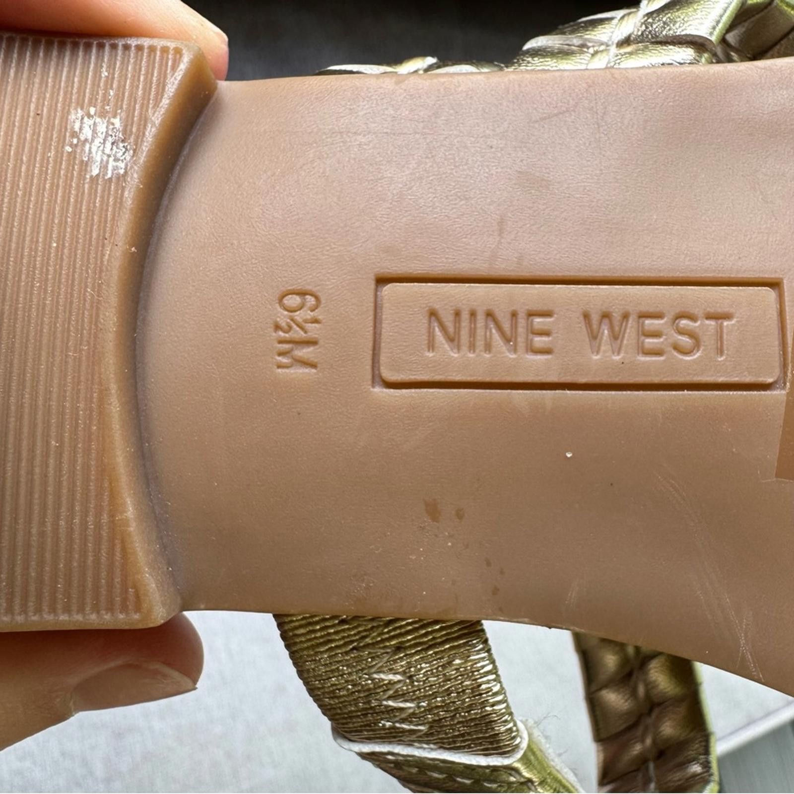 Nine West Nine West 6.5 Sandals with Braided Straps Size US 6.5 / IT 36.5 - 4 Thumbnail