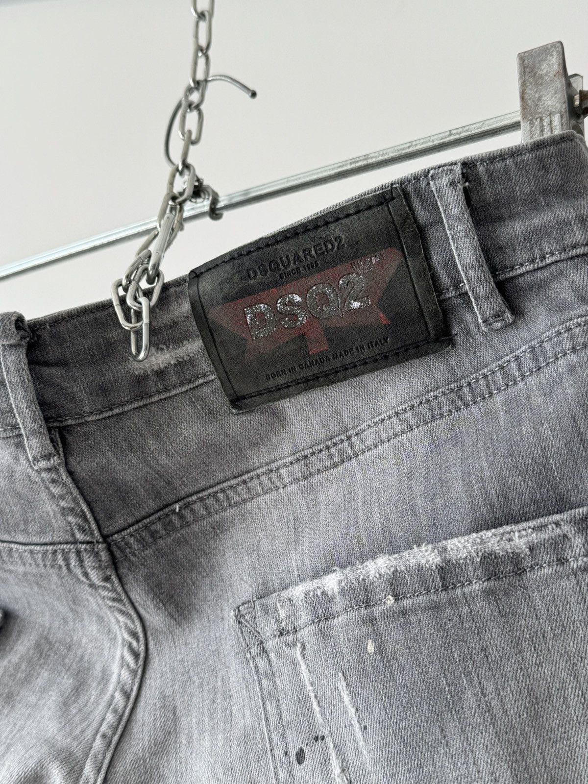 Designer × Dsquared2 Dsquared2 2018 Distressed Painted Skinny Jeans Pants Size US 30 / EU 46 - 10 Thumbnail