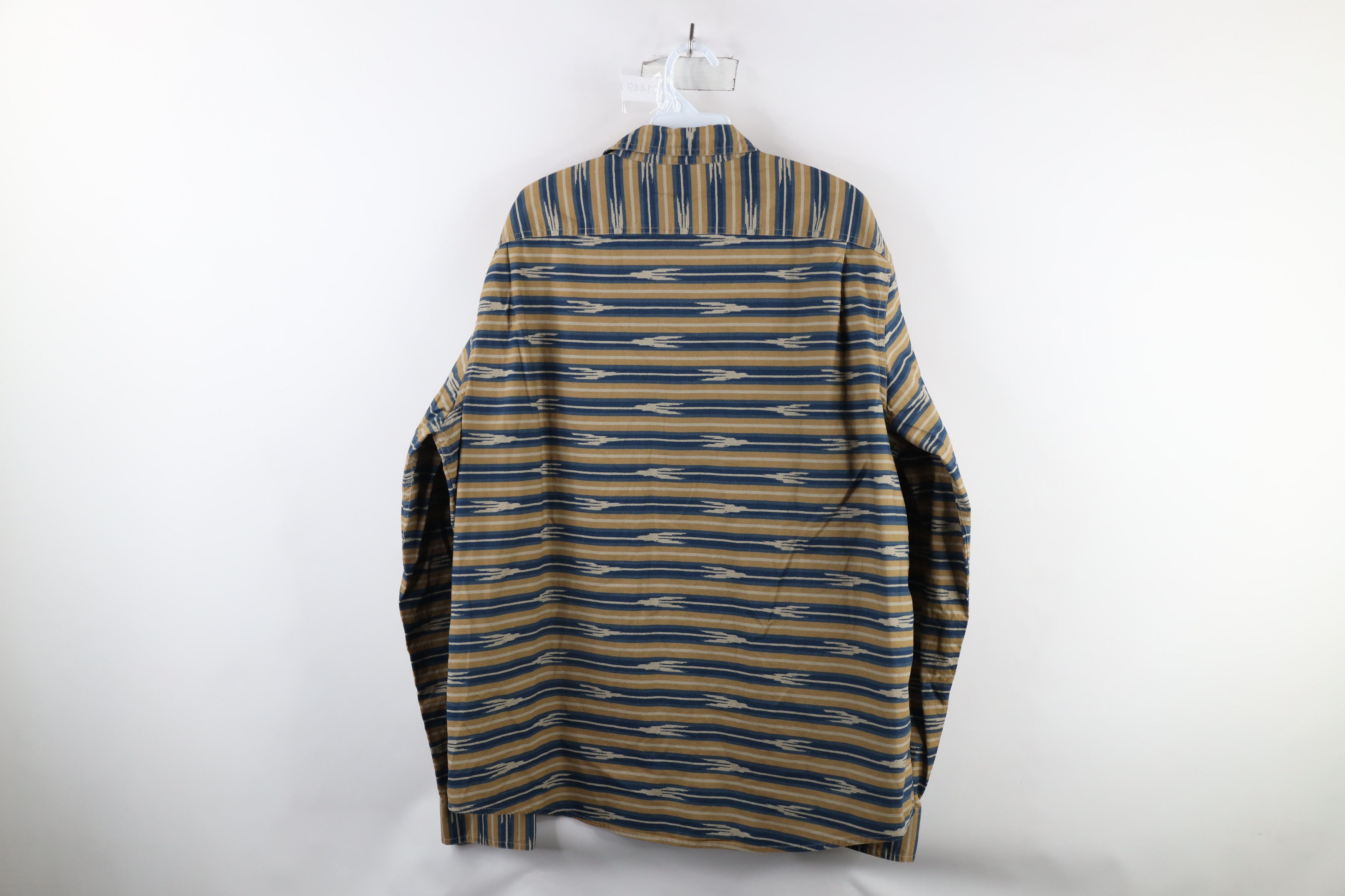 L.L. Bean × Vintage LL Bean Striped Southwestern Fiesta Collared Button Shirt Size US XL / EU 56 / 4 - 7 Thumbnail