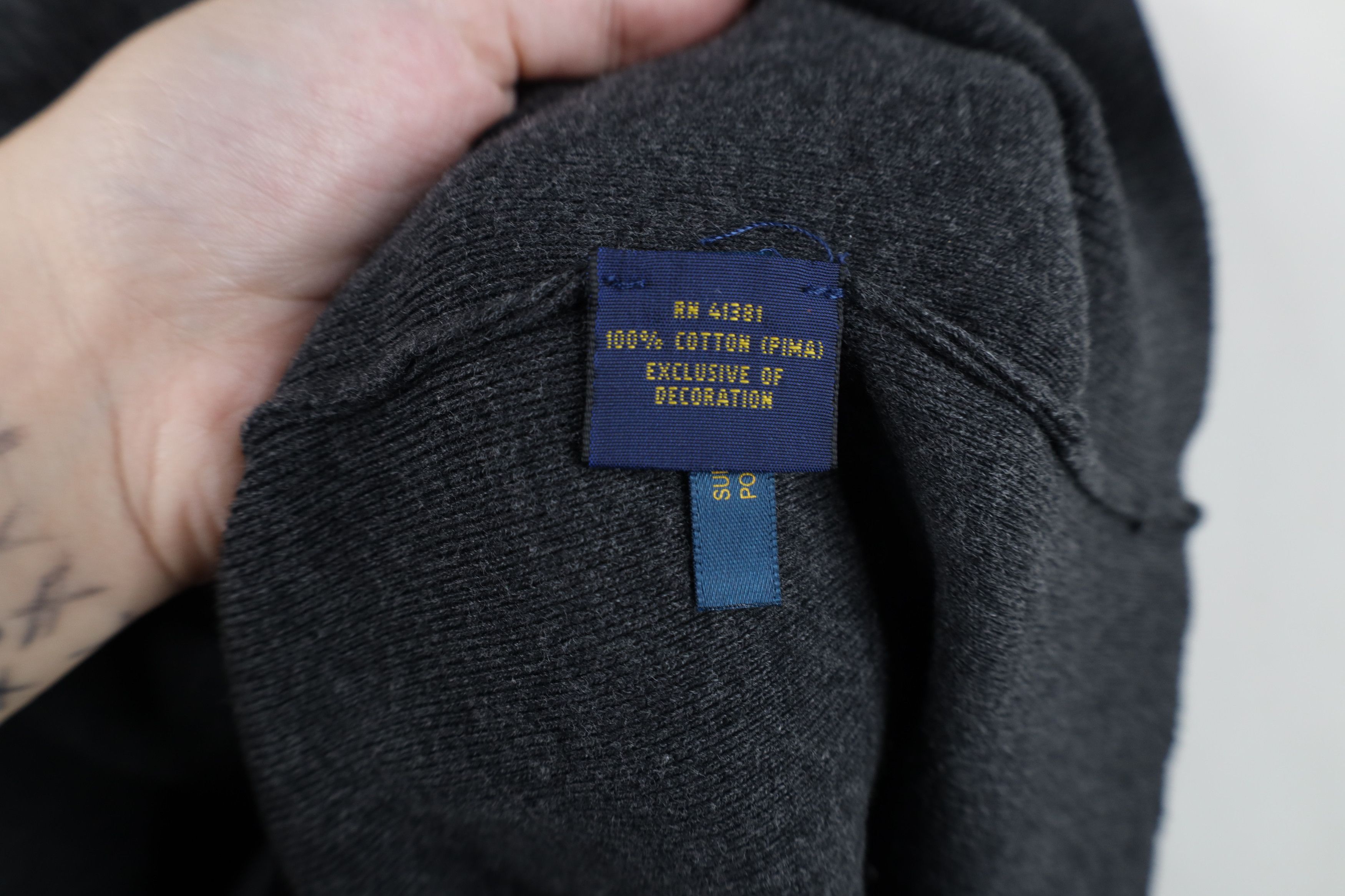 Ralph Lauren Vintage Ralph Lauren Ribbed Knit Half Zip Sweater Vest Gray Size US XL / EU 56 / 4 - 9 Thumbnail