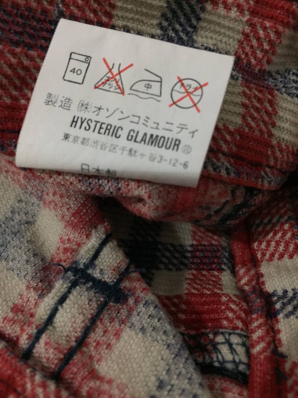 Hysteric Glamour Vintage flared hysteric glamour plaid grunge style Size 29" - 7 Thumbnail