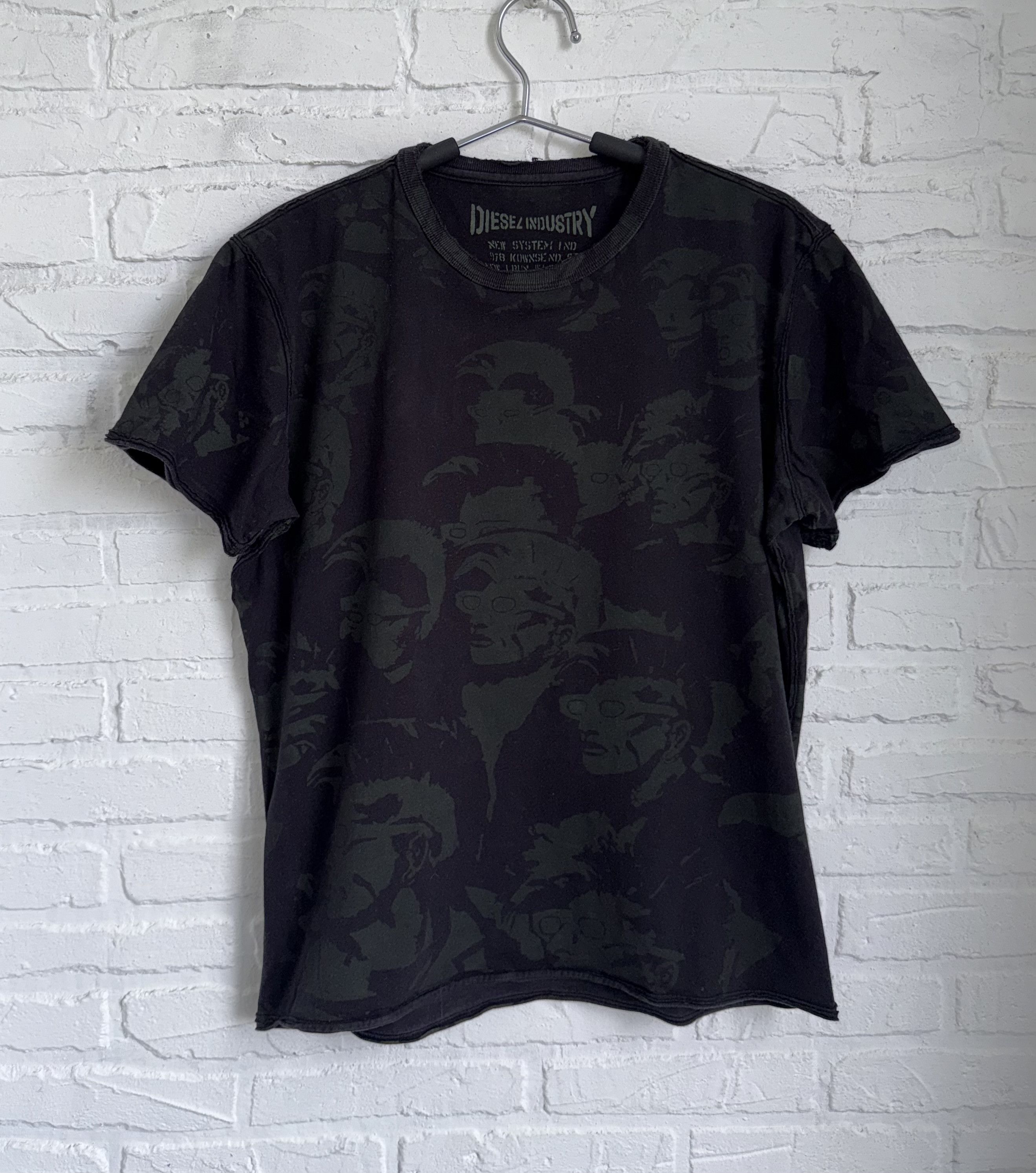Diesel Vintage distressed Diesel monogram logo punks t-shirt Size US M / EU 48-50 / 2 - 1 Thumbnail