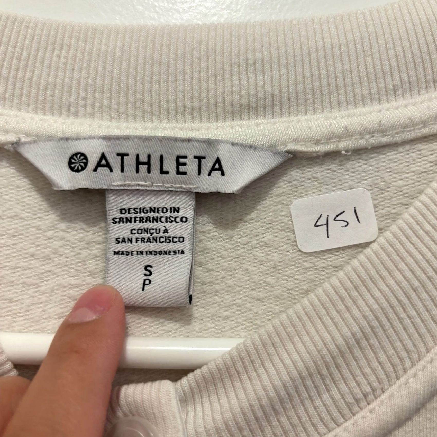 Athleta Athleta Coaster Luxe Pullover Sweater Cream Small Size S / US 4 / IT 40 - 2 Thumbnail