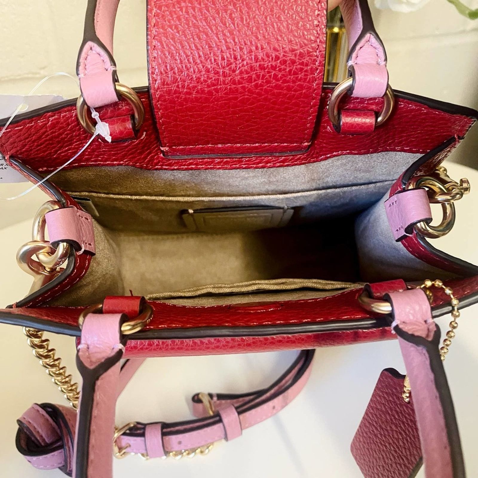 Coach COACH C6994 Mini Pepper Crossbody Bag In 1941 Red Multi Size ONE SIZE - 6 Thumbnail