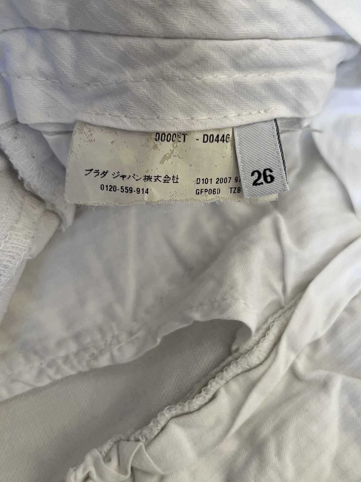 Prada Vintage Prada Straight Fit Classic Pants Women’s White Sz 26 Size 24" / US 00 / IT 34 - 9 Thumbnail