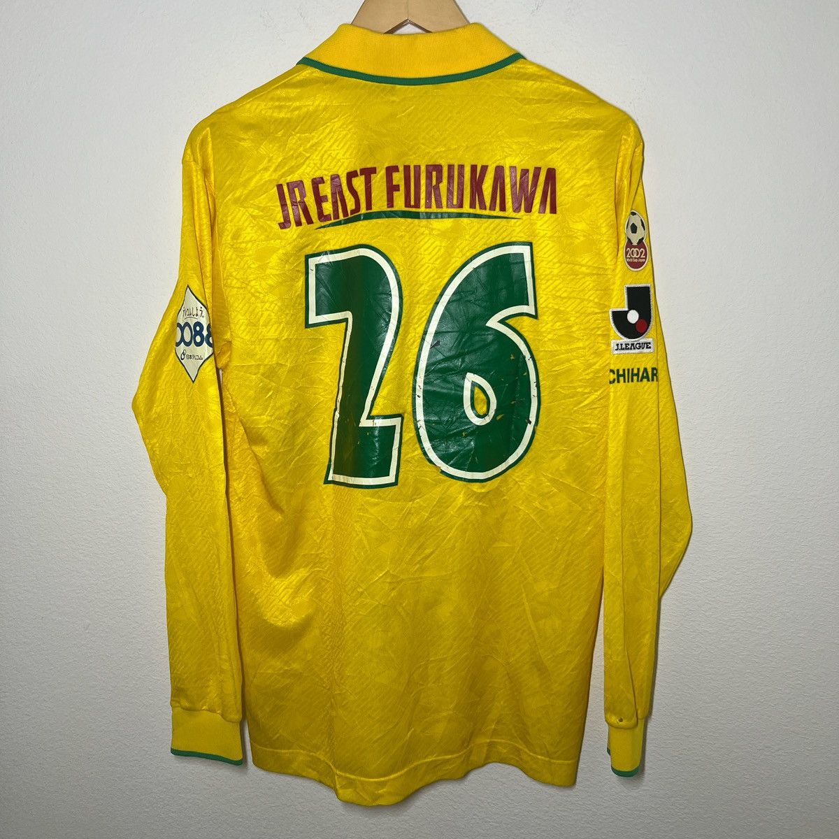 Mizuno JEF United 1997 Home Long Sleeve Jersey | Vintage Soccer Size US L / EU 52-54 / 3 - 4 Thumbnail