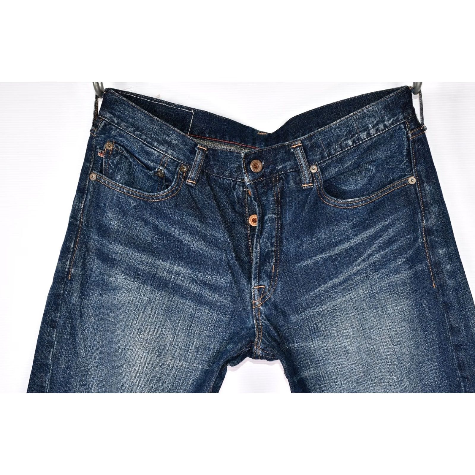 Polo Ralph Lauren POLO RALPH LAUREN MERCER SLIM STRAIGHT JEANS MEN W34 L32 BLUE 100% COTTON DENIM 5-POCKET INSEAM 32 Size US 34 / EU 50 - 3 Thumbnail
