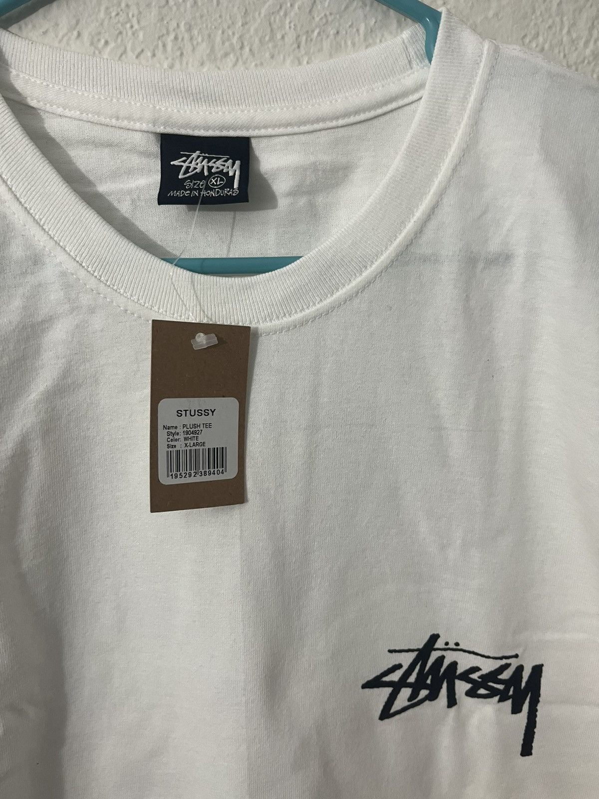 Stussy Stussy Plush Tee 8 Ball Shirt White XL Extra-Large