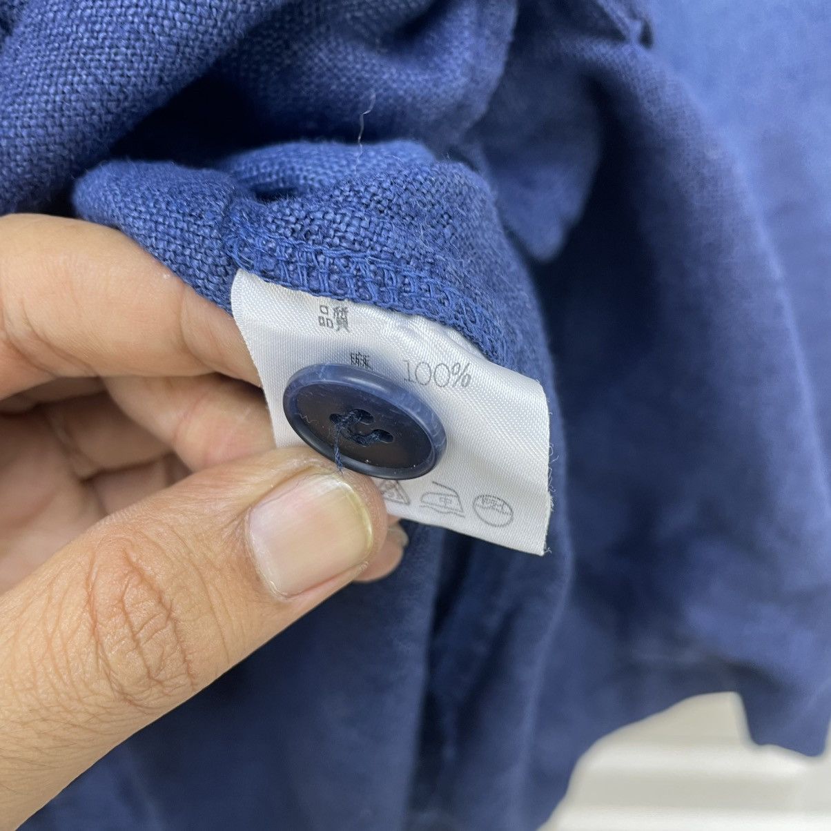 Blue Blue Japan 💥Vintage Japanese Brand Chinese Button Faded Indigo Jacket Size US M / EU 48-50 / 2 - 12 Thumbnail