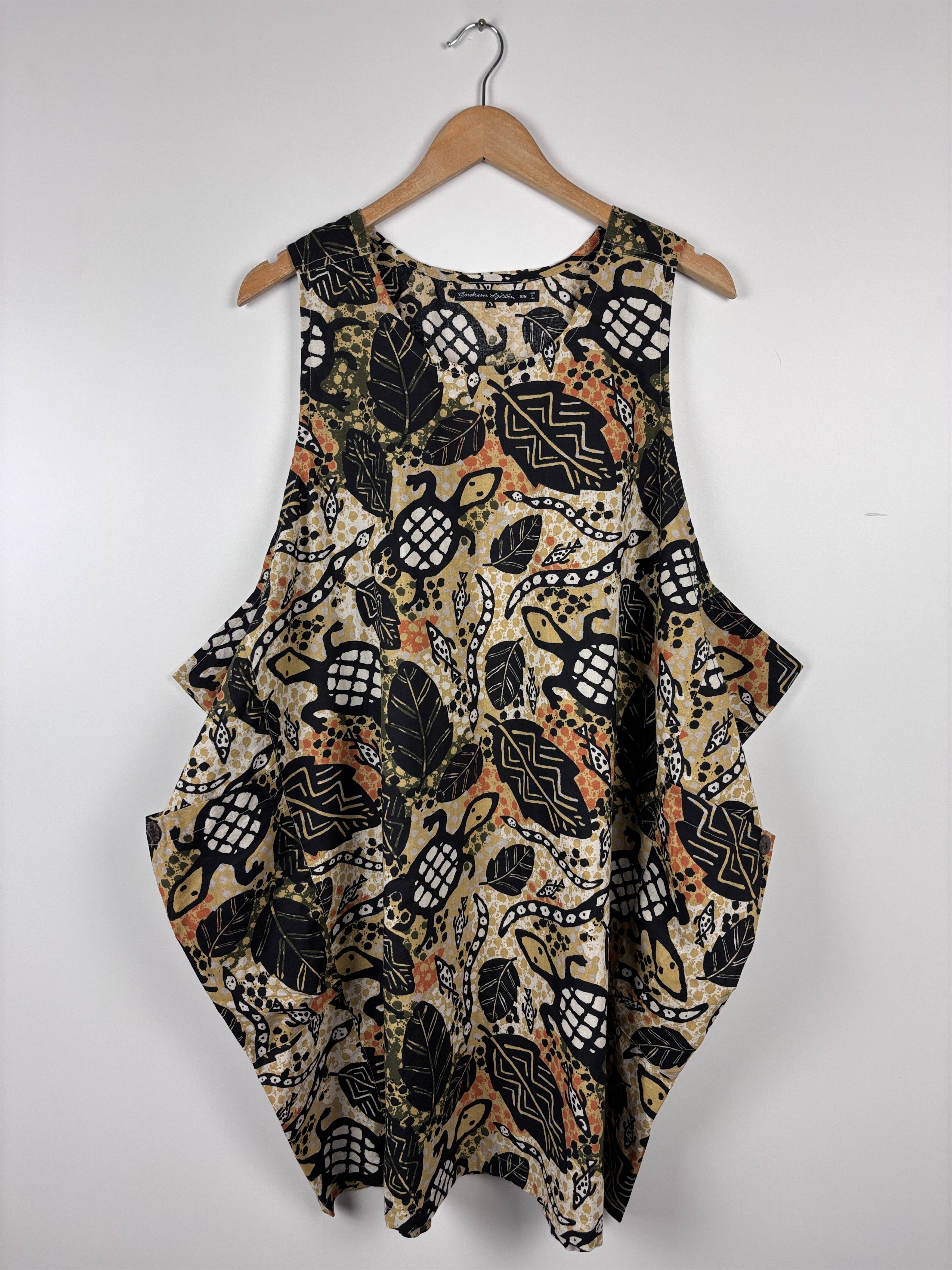 Gudrun Sjoden Gudrun Sjoden Turtle Floral Pattern Organic Cotton Dress S/M Size M / US 6-8 / IT 42-44 - 2 Thumbnail