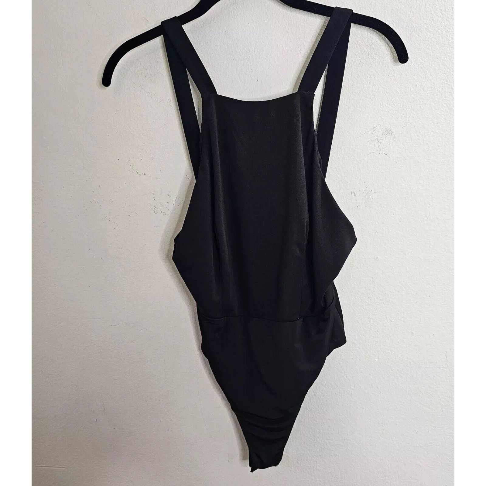 Other CQ by CQ Sexy Black Square Neck Low Back Zip Bodysuit Medium Size M / US 6-8 / IT 42-44 - 1 Thumbnail