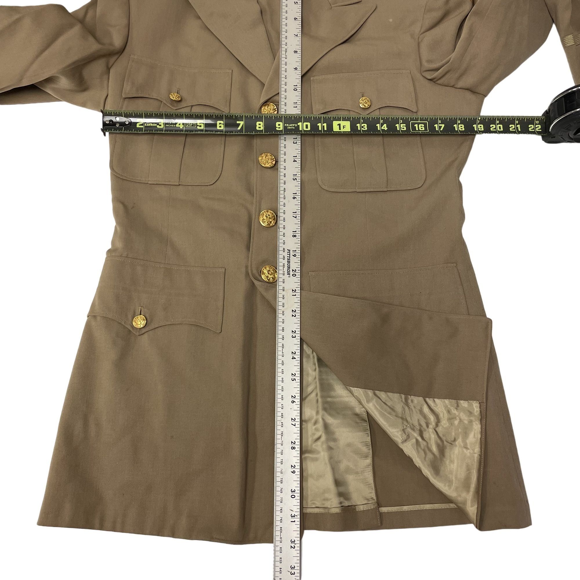 Other Vtg BESPOKE US Army Officers Uniform Military Jacket Size 36R - 7 Thumbnail