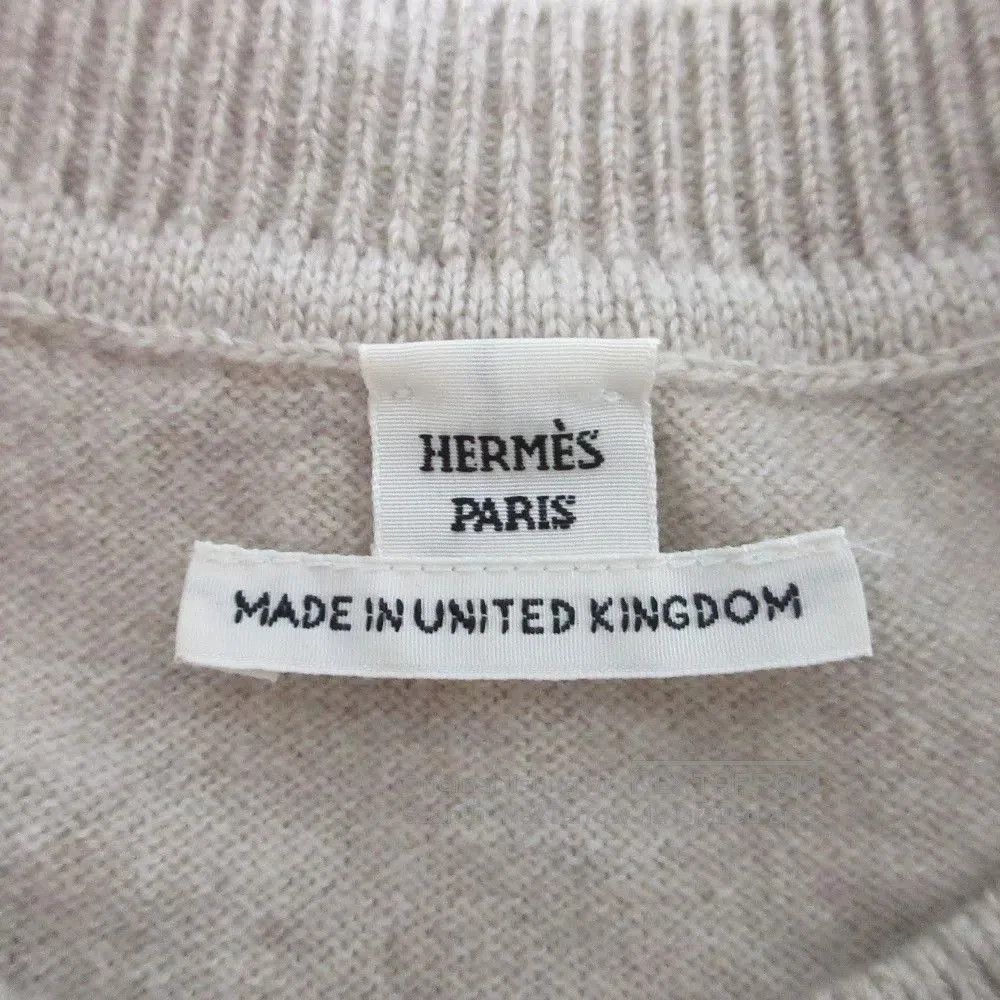 Hermes Hermes Beige Cashmere Short Sleeve Sweater. Size S / US 4 / IT 40 - 8 Thumbnail