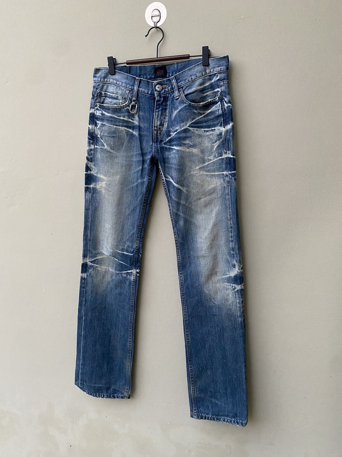 Japanese Brand RARE JACK ROSE NICE DESIGN DISTRESSED JEANS Size US 31 - 6 Thumbnail