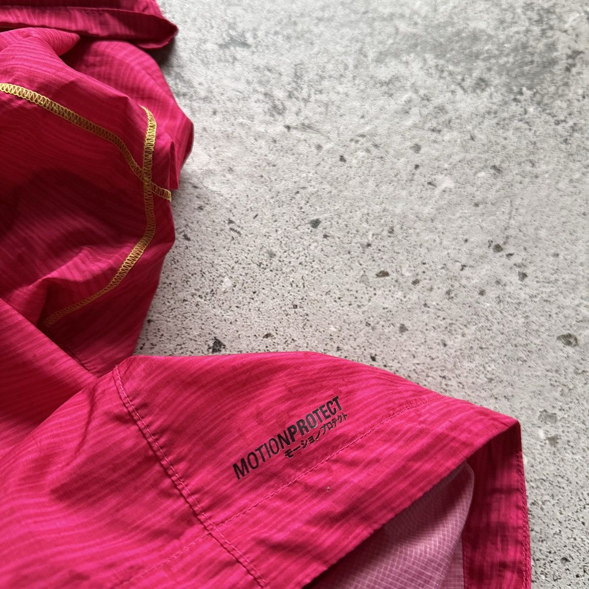 Asics Asics Womens Pink Neon Yellow Full Zip Hooded Running Jacket Size M / US 6-8 / IT 42-44 - 7 Thumbnail
