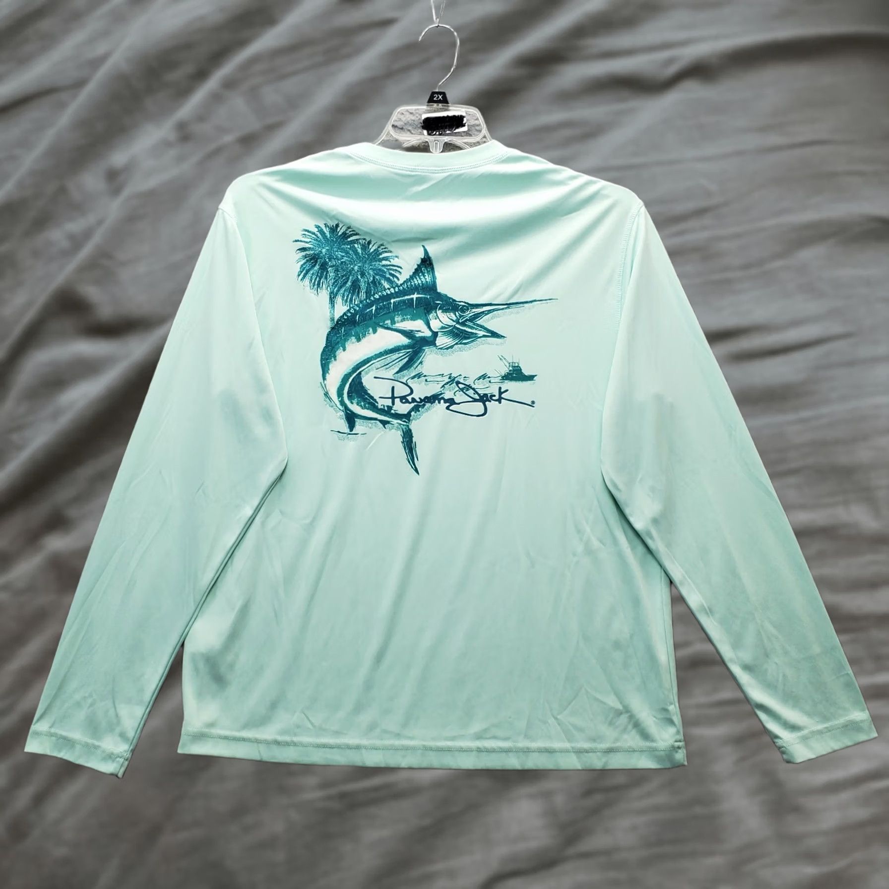 Panama Jack Panama Jack Mens T-Shirt Shirt M Green Quick Dry Long Sleeve Crew Neck Activewear Casual Mens Size M Green Panama Jack Shirt Size US M / EU 48-50 / 2 - 1 Thumbnail
