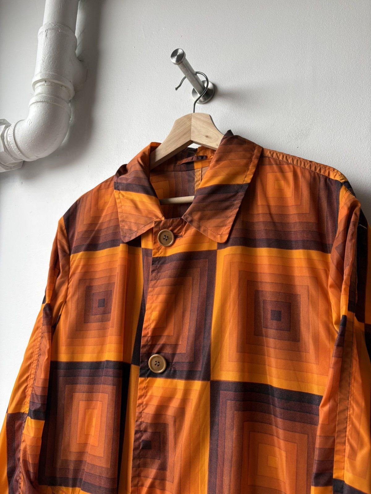 Dries Van Noten Dries Van Noten SS19 Verner Panton Nylon coat Size US L / EU 52-54 / 3 - 3 Thumbnail
