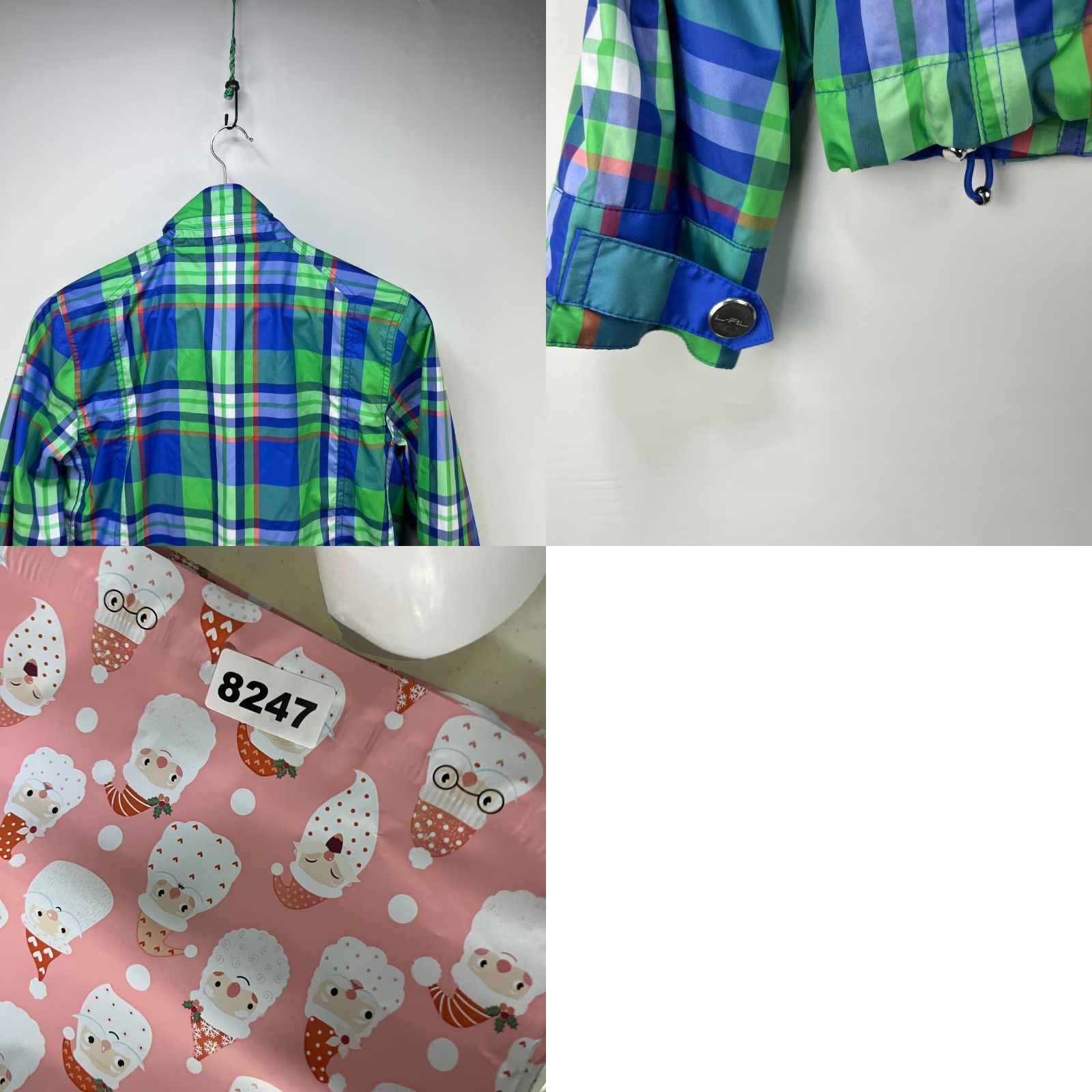 Ralph Lauren VINTAGE Ralph Lauren Plaid Windbreaker Jacket Womens M Green Size M / US 6-8 / IT 42-44 - 9 Thumbnail