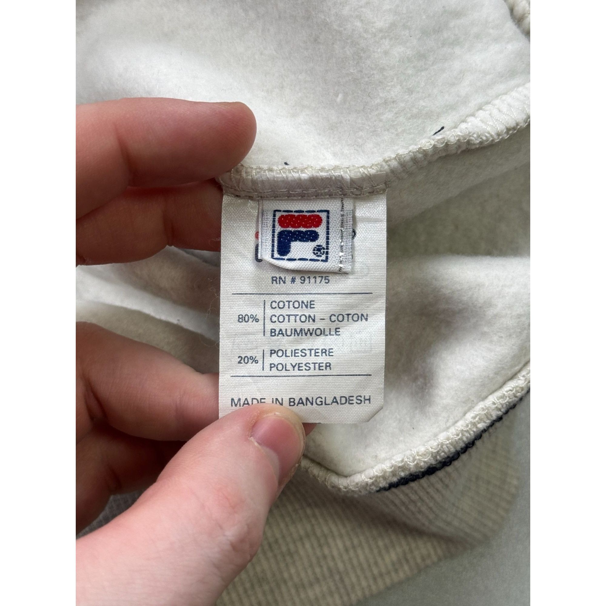 Fila Men’s Fila Vintage Sweatshirt Size L (Y1204) Size US L / EU 52-54 / 3 - 9 Thumbnail