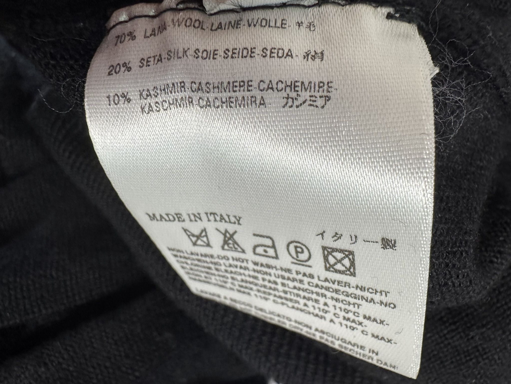 Comme des Garcons Martin Margiela F/W 2007 Black Wool Silk Loop Sleeve Size L / US 10 / IT 46 - 6 Thumbnail