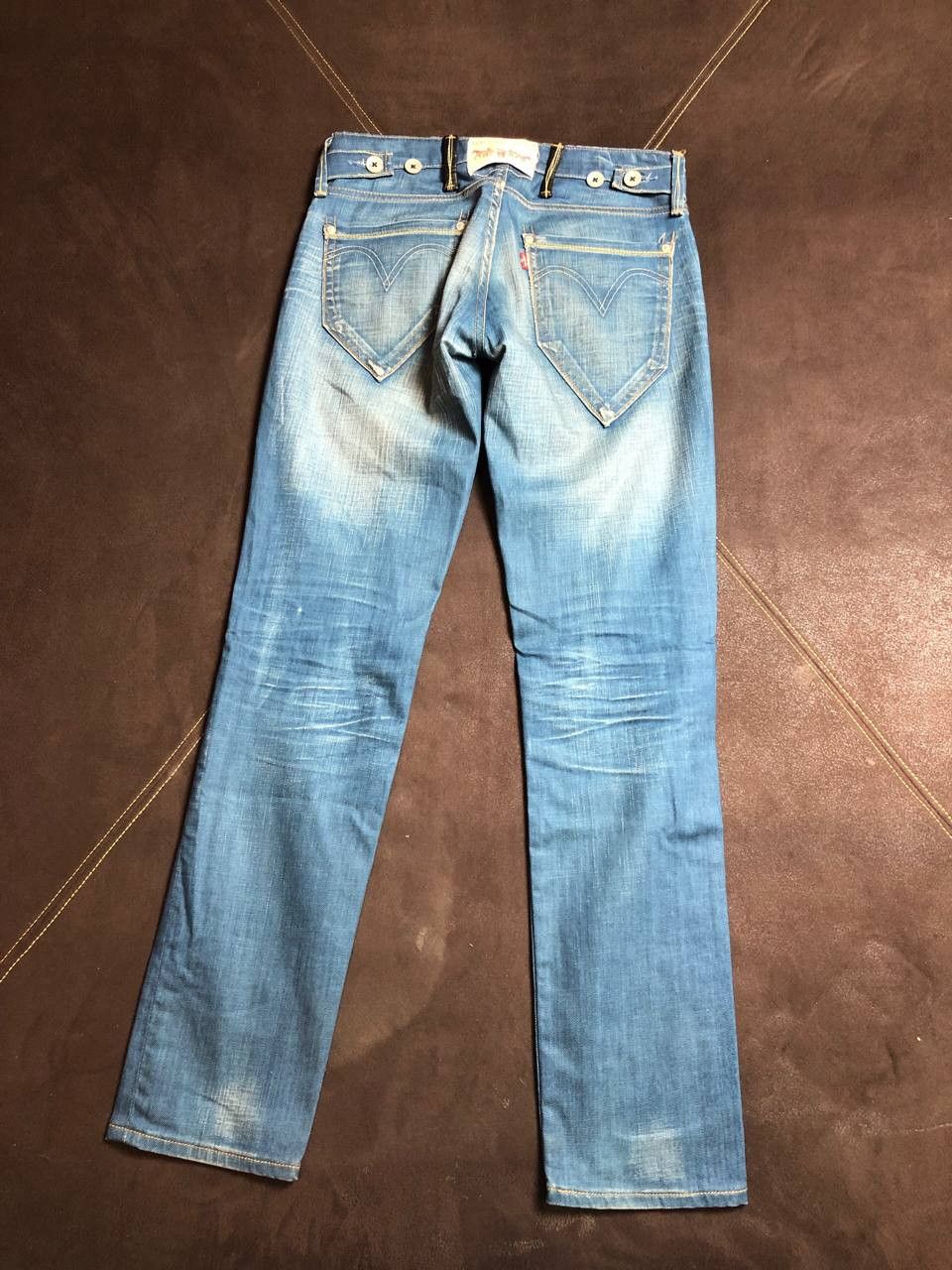 Levi's Levi's 519 Jeans Mens Straight Button Fly Blue Denim Size US 30 / EU 46 - 16 Thumbnail