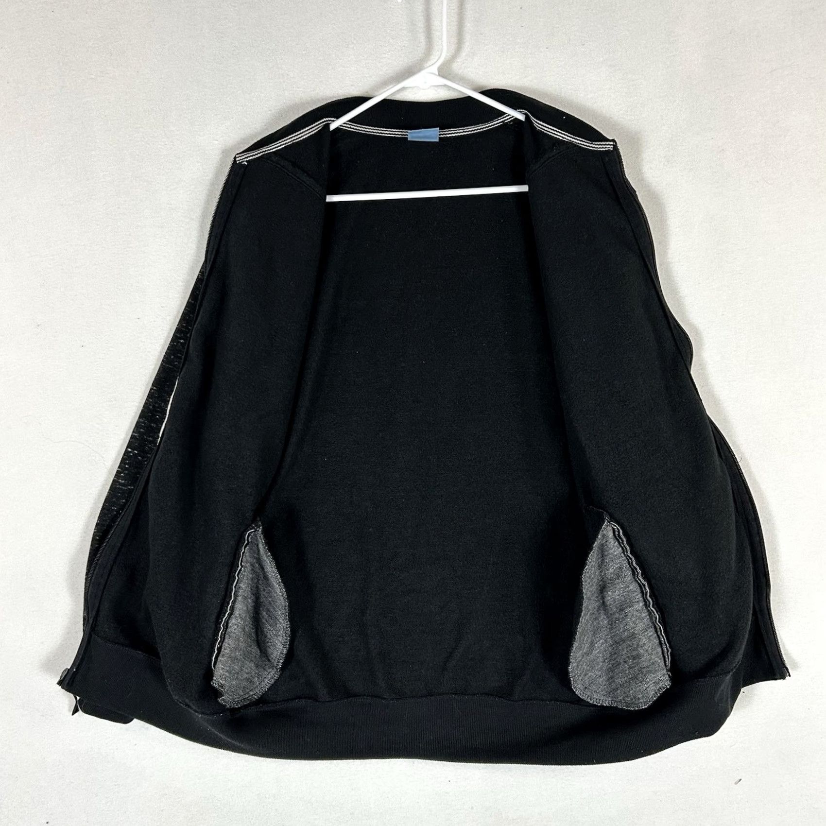 Adidas VINTAGE Adidas OG Full Zip Sweatshirt Womens XL Dark Gray 3 Stripes Long Sleeve Size XL / US 12-14 / IT 48-50 - 4 Thumbnail