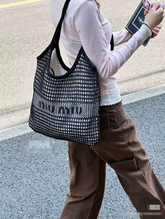 Miu Miu Miu Miu 25ss Ivy Mesh Tote Bag Size ONE SIZE - 6 Thumbnail