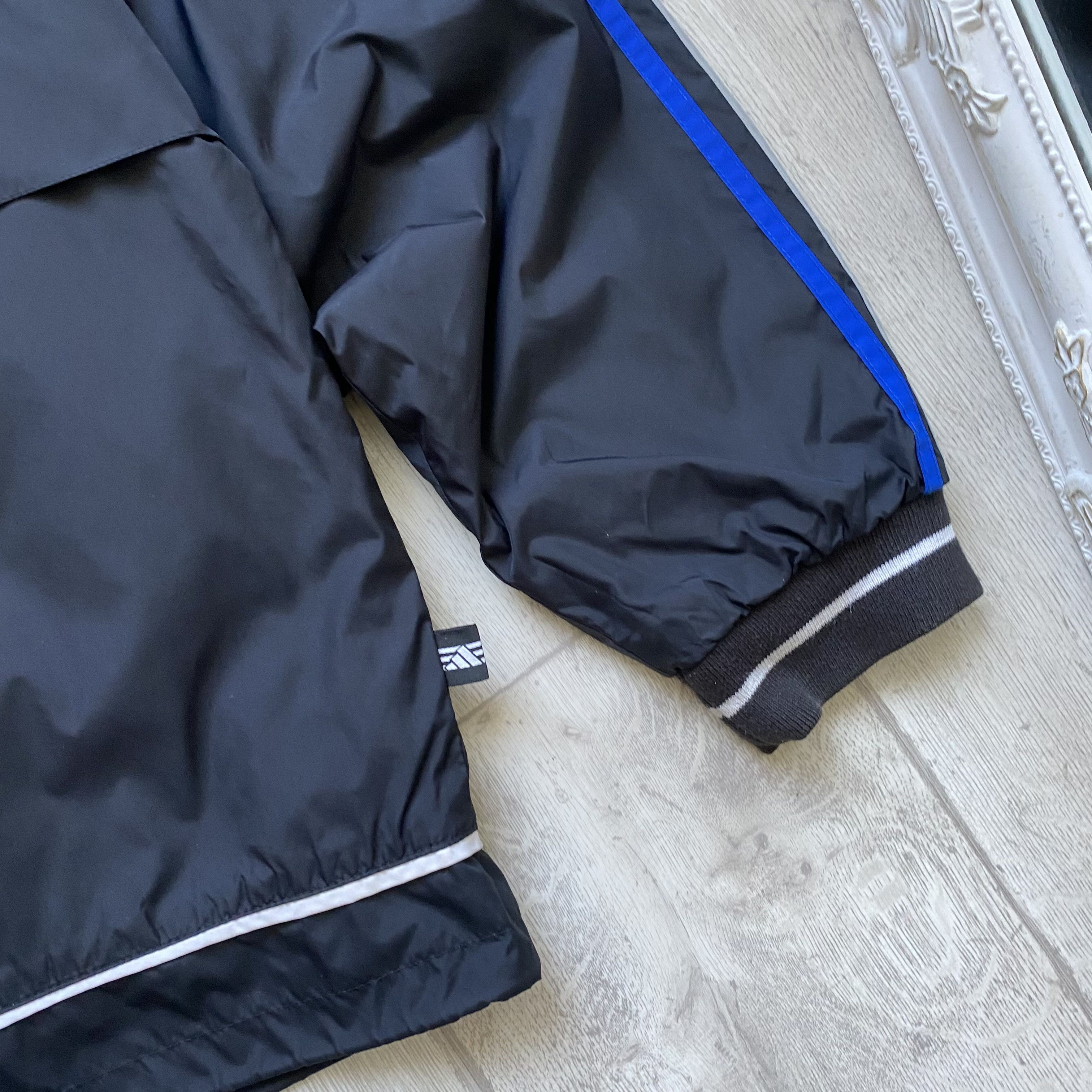 Adidas Vintage 90s Adidas nylon boxy jacket anorak Fleece lining Size US L / EU 52-54 / 3 - 4 Thumbnail