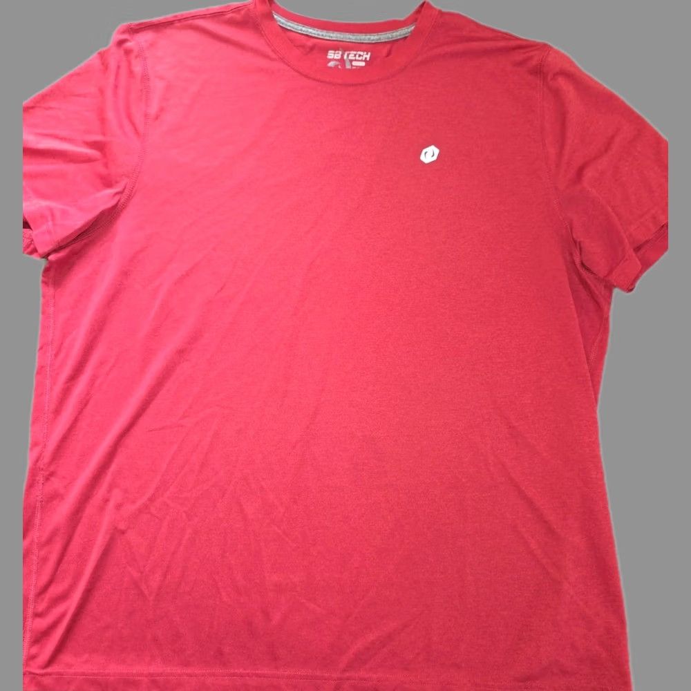 FRED Men's 2XL SB Tech T-Shirt Red Gray Short Sleeve Tees Wicking Classic I Size US XXL / EU 58 / 5 - 1 Thumbnail