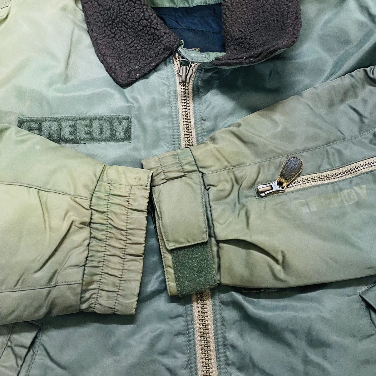 Greedy Genius Vintage greedy jacket liked army jacket Size US XL / EU 56 / 4 - 10 Thumbnail