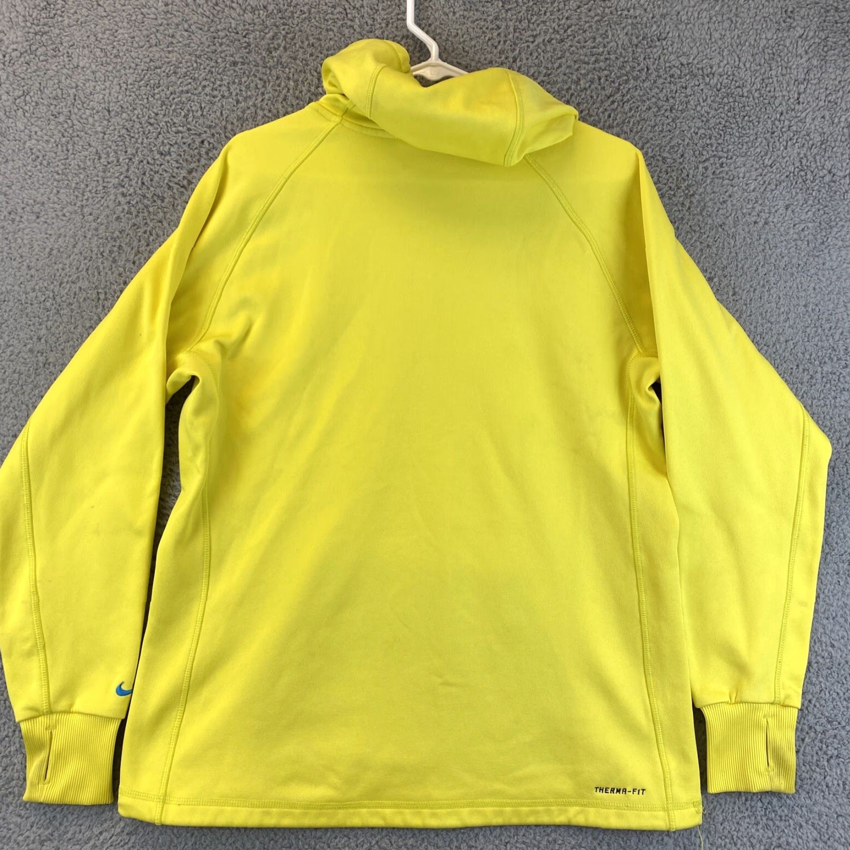 Nike Nike Therma-Fit Women's Size L Neon Yellow Pullover Hoodie Sweatshirt / 57-18 Size L / US 10 / IT 46 - 7 Thumbnail