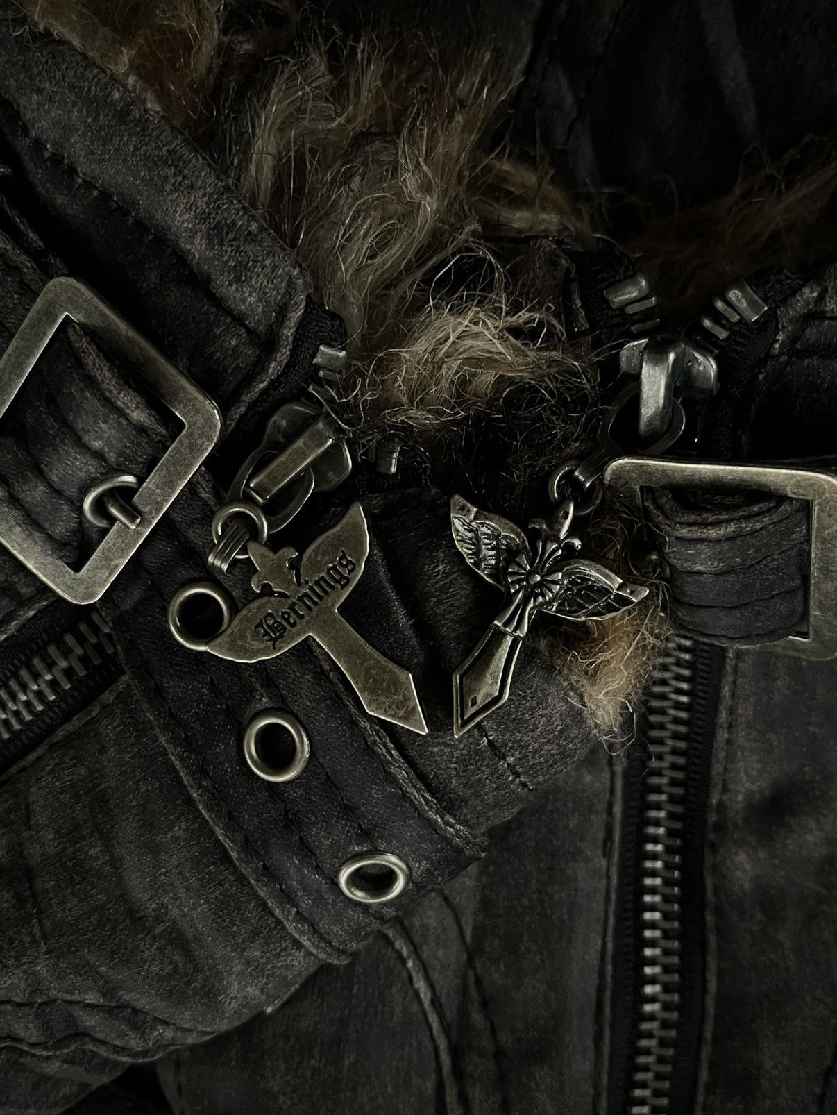 5351 POUR LES HOMMES ARCHIVE JAPANESE BERNINGS SHO FUR BONDAGE VKEI PUNK JACKET Size US M / EU 48-50 / 2 - 5 Thumbnail