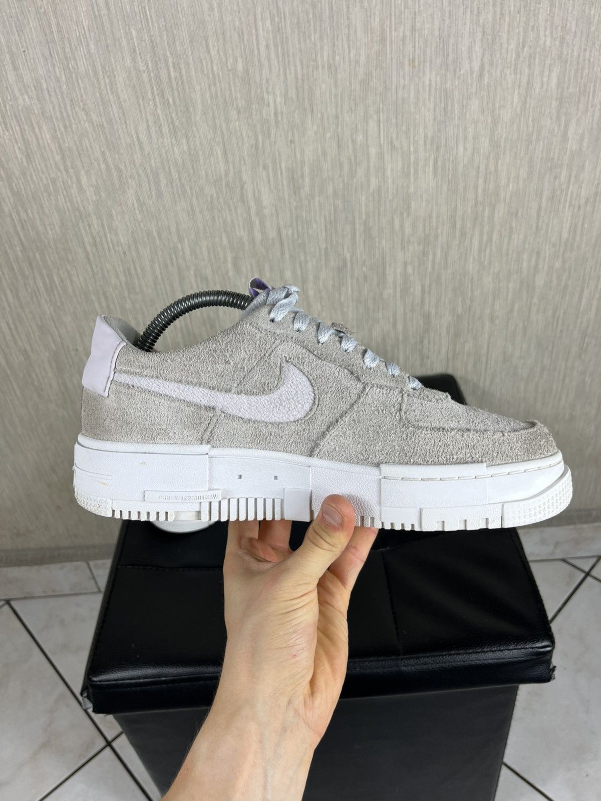 Nike Nike Air Force 1 one pixel suede velvet sneakers shoes lilac Size US 8.5 / EU 41-42 - 18 Thumbnail