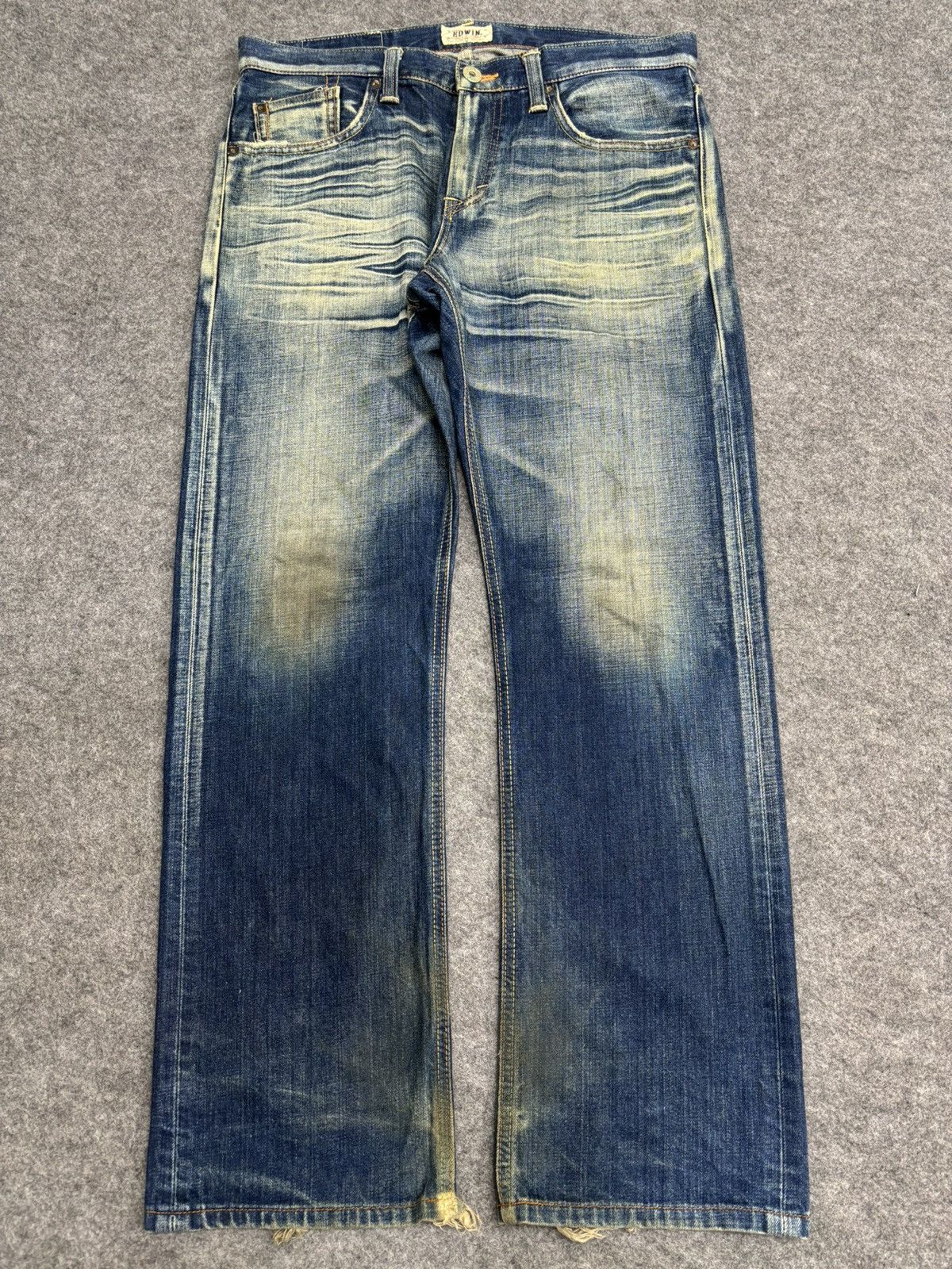Edwin 💥Cool Fades💥Edwin 503 Regular Stonewash Fades Denim F493 Size US 34 / EU 50 - 7 Thumbnail