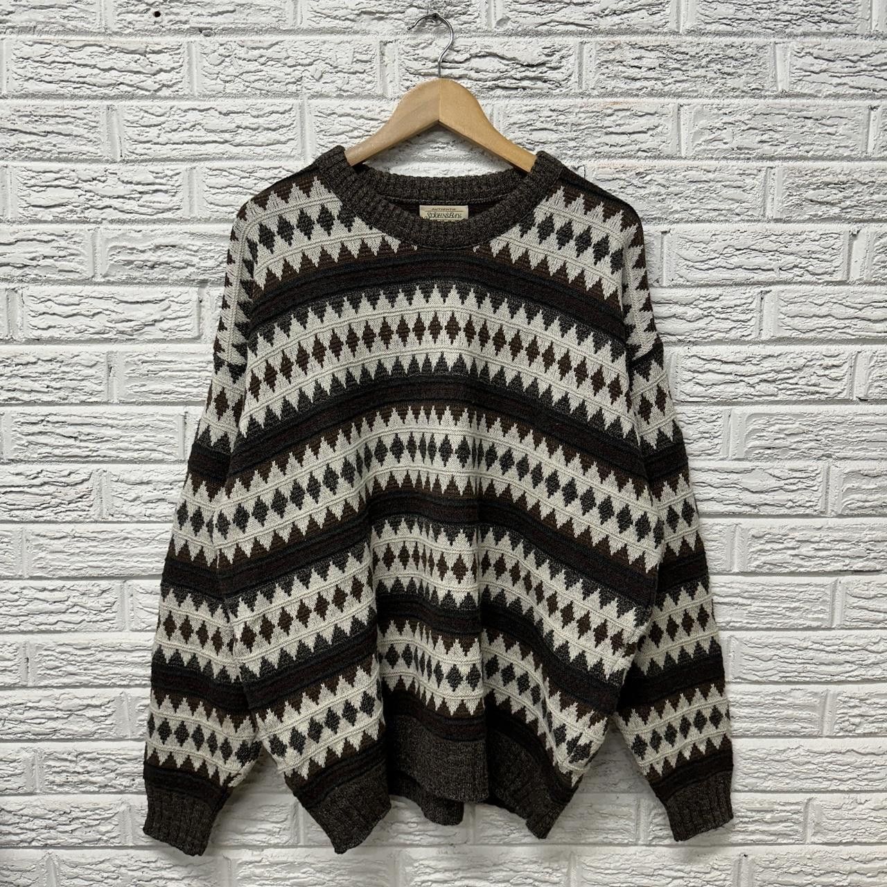 St. Johns Bay Vintage St. John’s Bay Aztec Brown Fall Sweater XL Size US XL / EU 56 / 4 - 1 Thumbnail