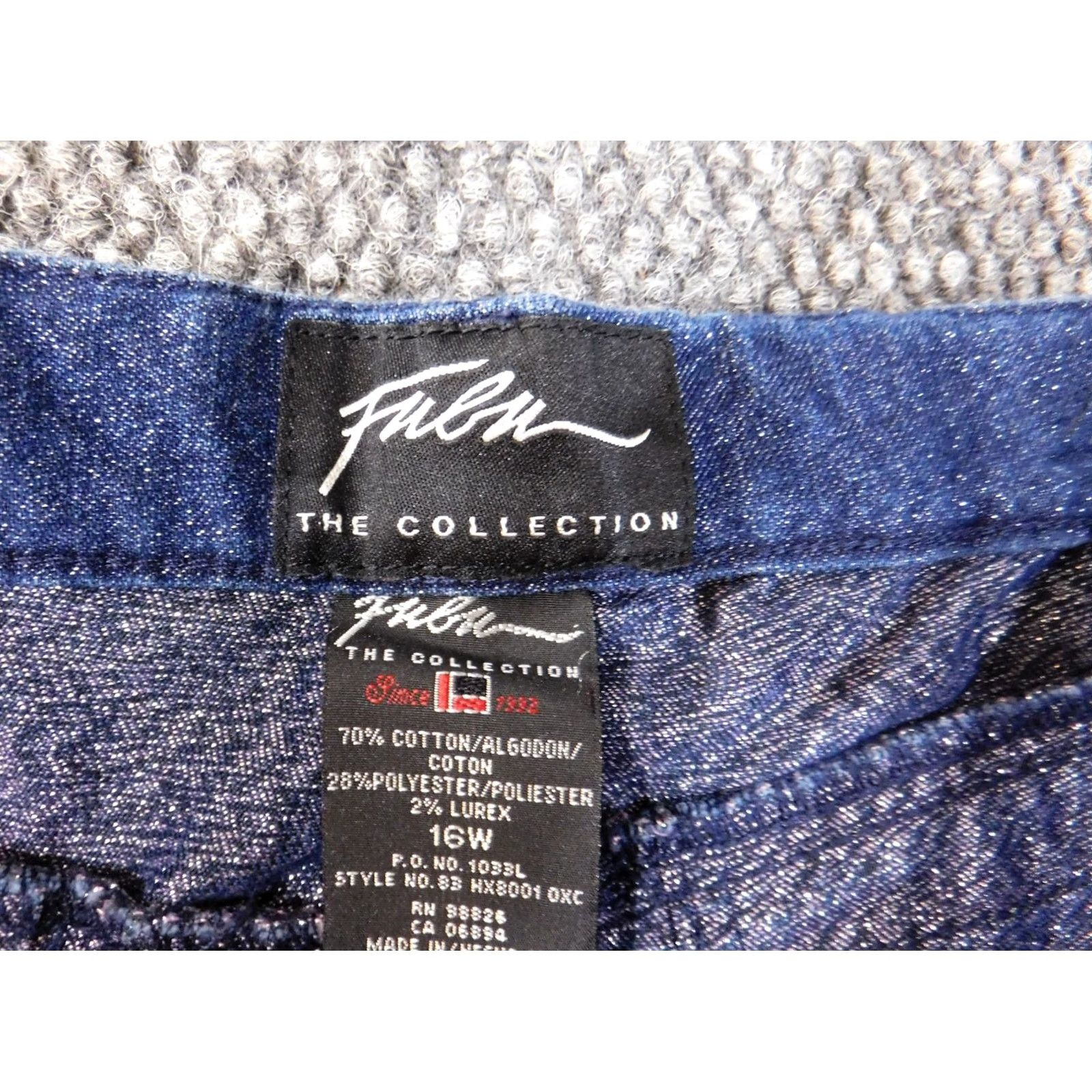 Fubu FUBU Jeans Womens 16W Blue Denim Straight Zip 32in 32in Stretch Classic High Rise Retro 90s Brand Plus Womens Size 25" / US 0 / IT 36 - 3 Thumbnail