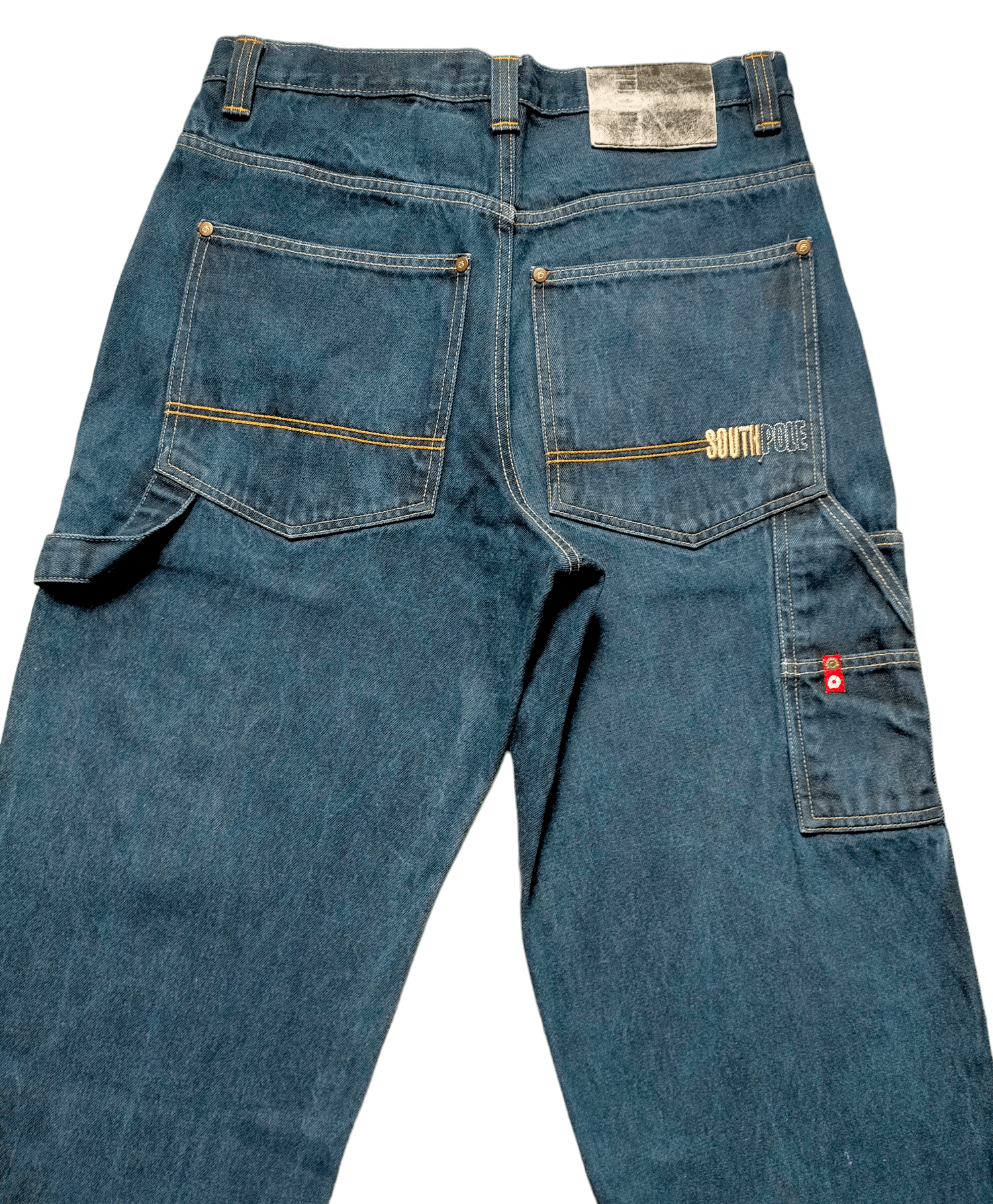 JNCO × Southpole × Vintage Southpole Carpenter Embroiderey Baggy Jeans Size US 32 / EU 48 - 3 Thumbnail