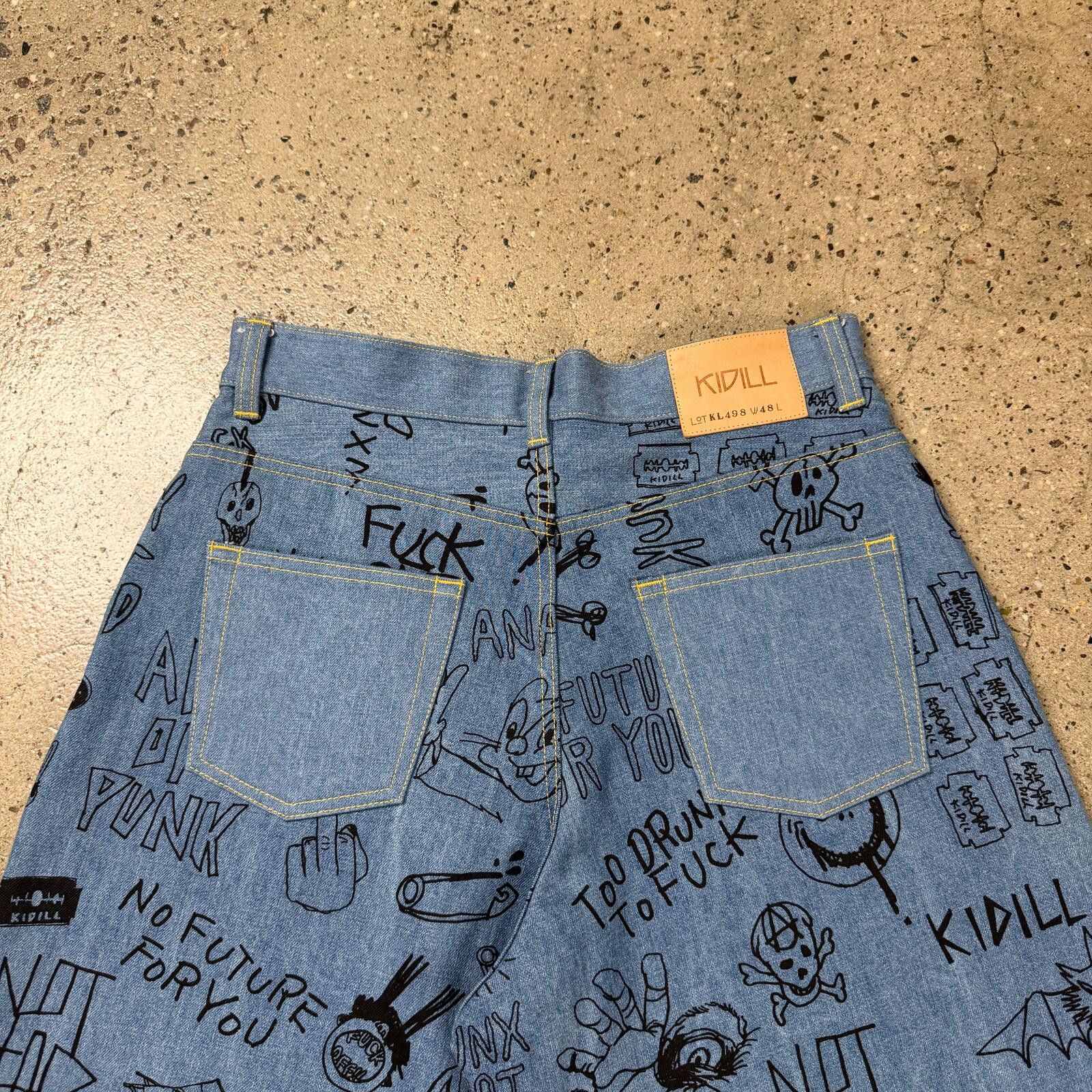 KIDILL Kidill Eye Denim Shorts Size US 32 / EU 48 - 7 Thumbnail