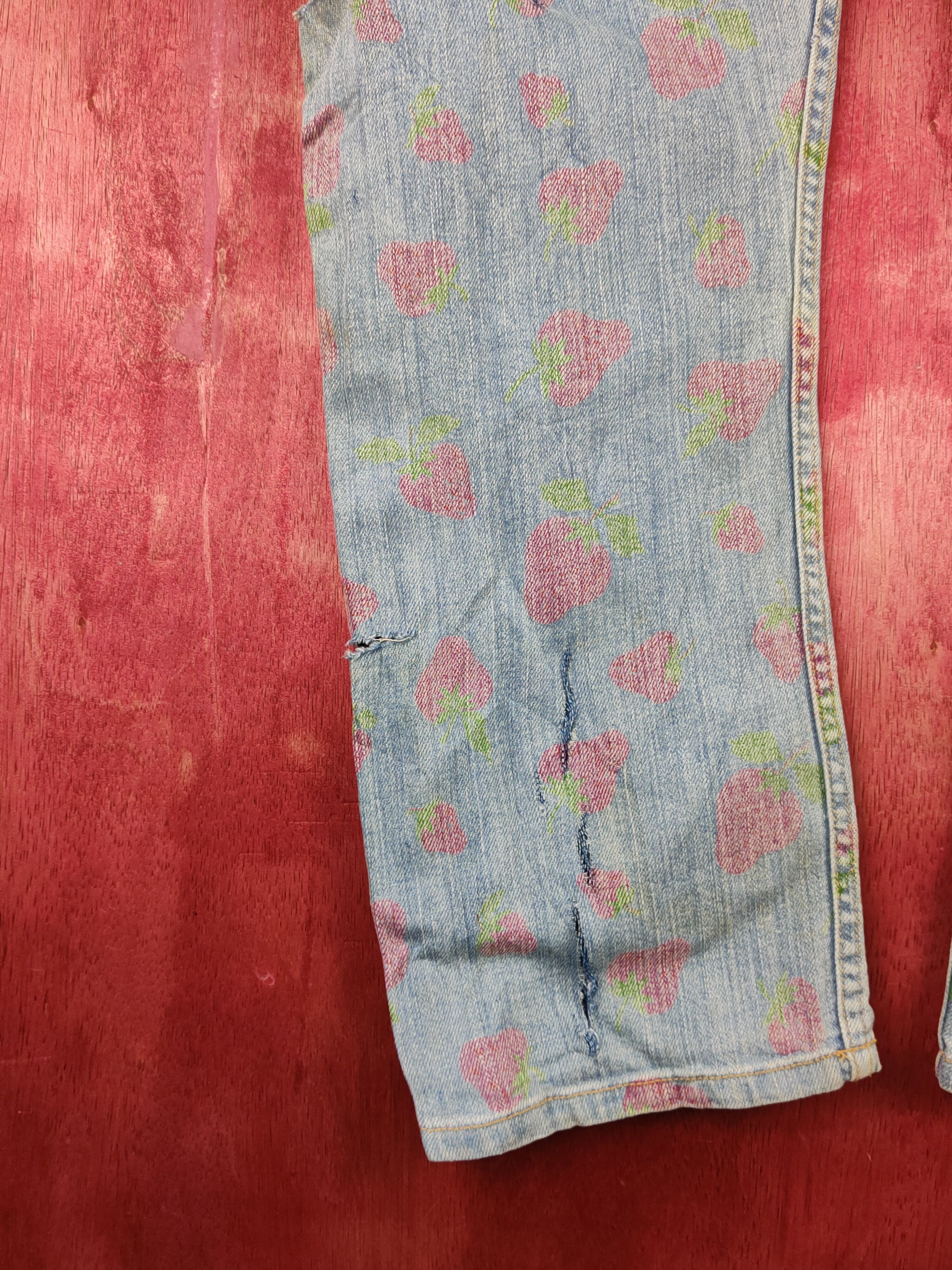 Current/Elliot Current Elliot strawberry faded Ripped Denim #S1537 Size 31" - 13 Thumbnail