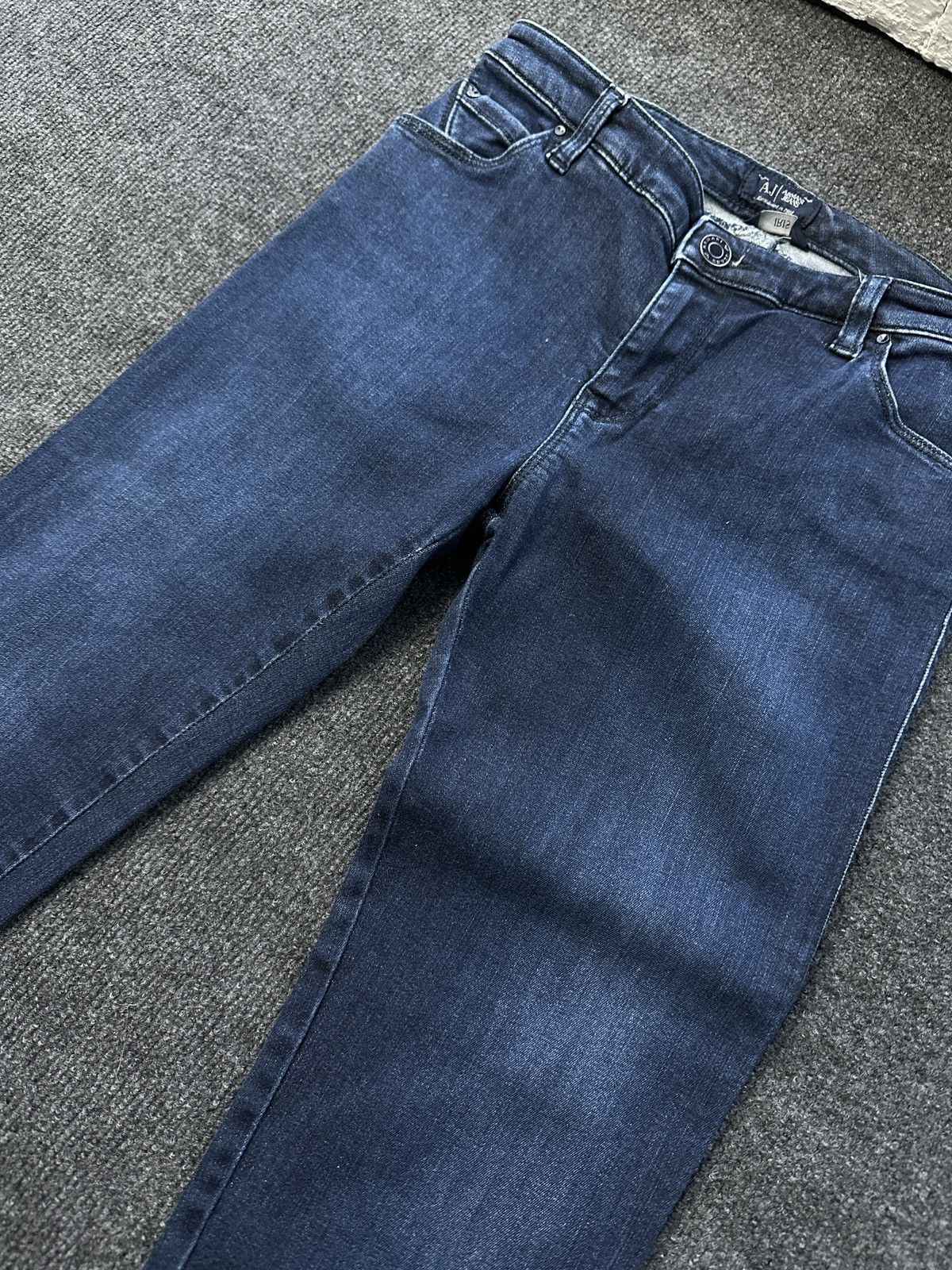 Armani 🚨Y2K WOMEN ARMANI JEANS WITH LOGO AVANT GARDE DENIM PANTS Size 26" / US 2 / IT 38 - 5 Thumbnail