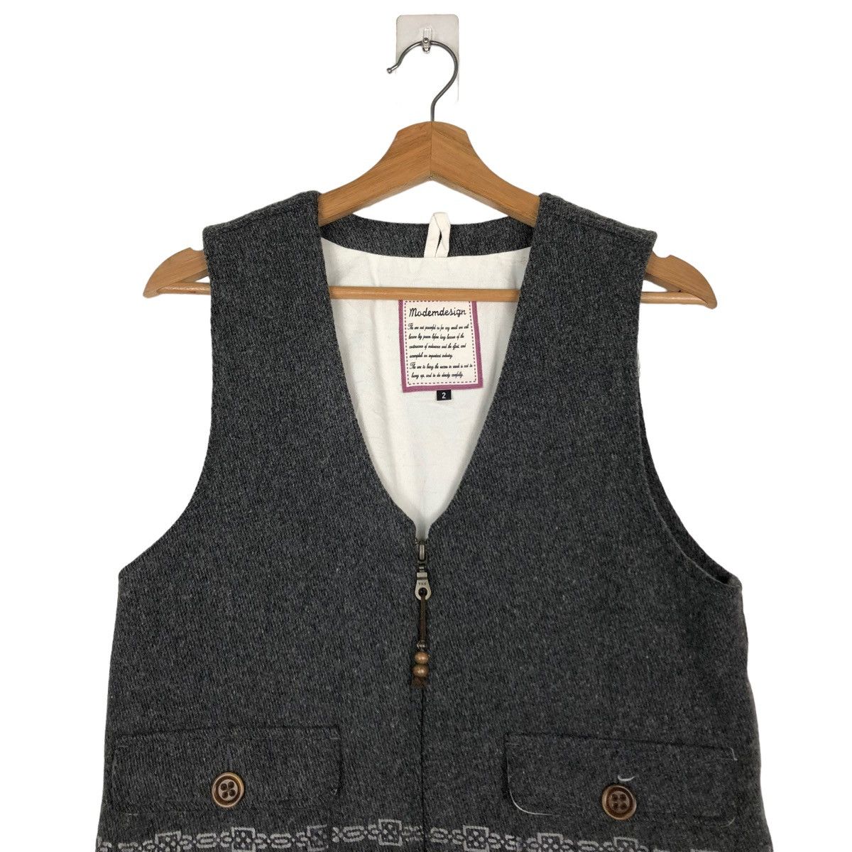 Japanese Brand 🔥VINTAGE MODEM DESIGN VEST NAVAJO NATIVE ISSEY MIYAKE Size US M / EU 48-50 / 2 - 2 Thumbnail