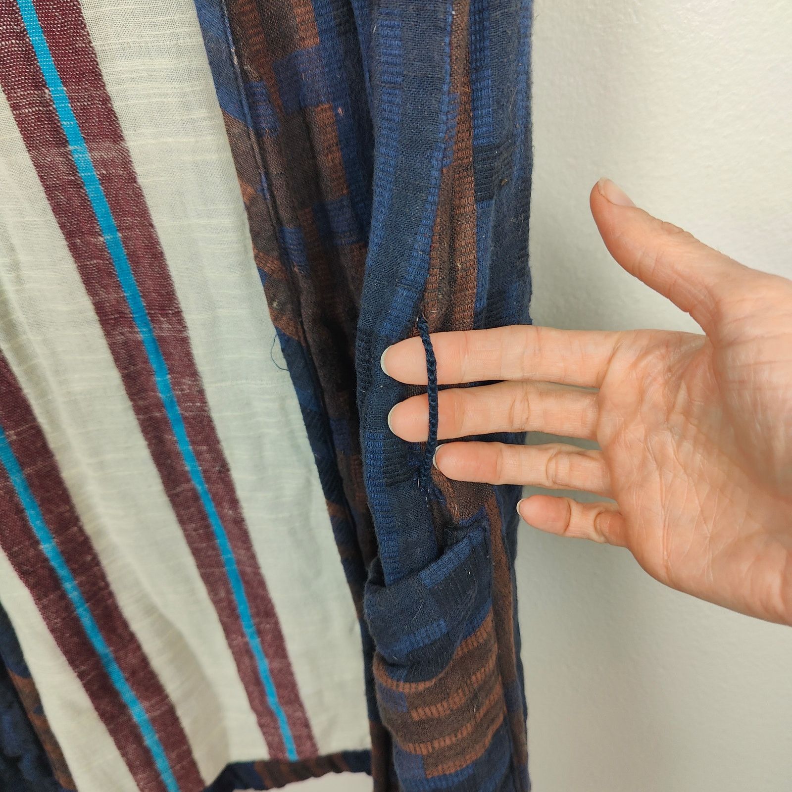 Other Ace & Jig Open Cardigan Sweater Womens Small Blue Brown Size S / US 4 / IT 40 - 5 Thumbnail
