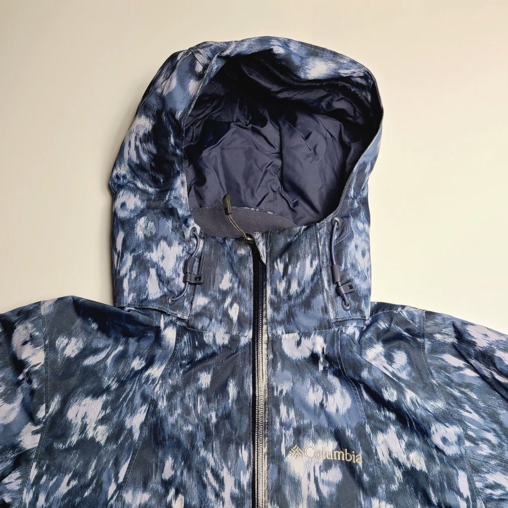 Vintage Columbia Jacket Women XS Full Zip Hooded Omni Tech Lined Winter Coat Blue Jacket Ø Size XS / US 0-2 / IT 36-38 - 2 Thumbnail