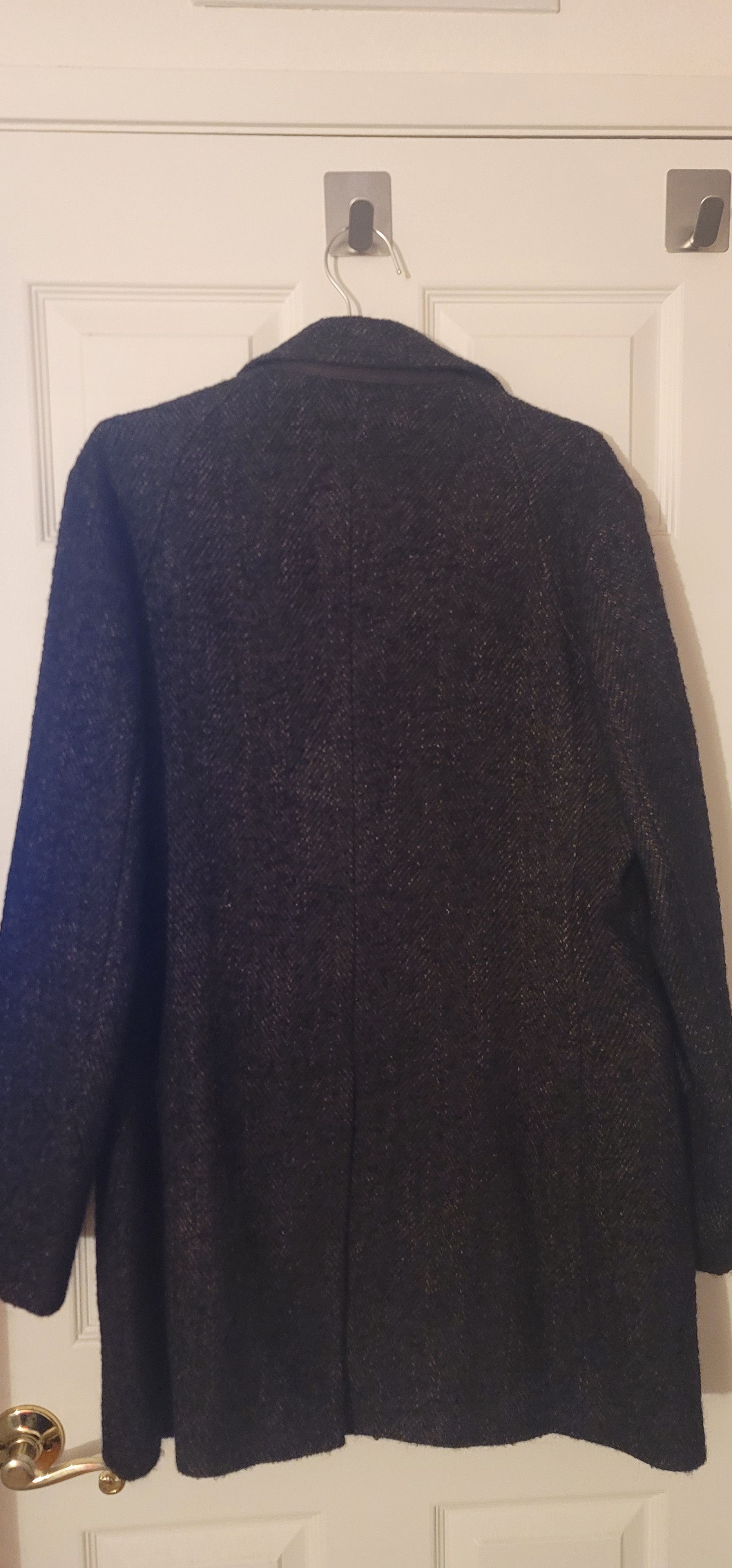 Billy Reid Men's Astor Coat brown black Twill