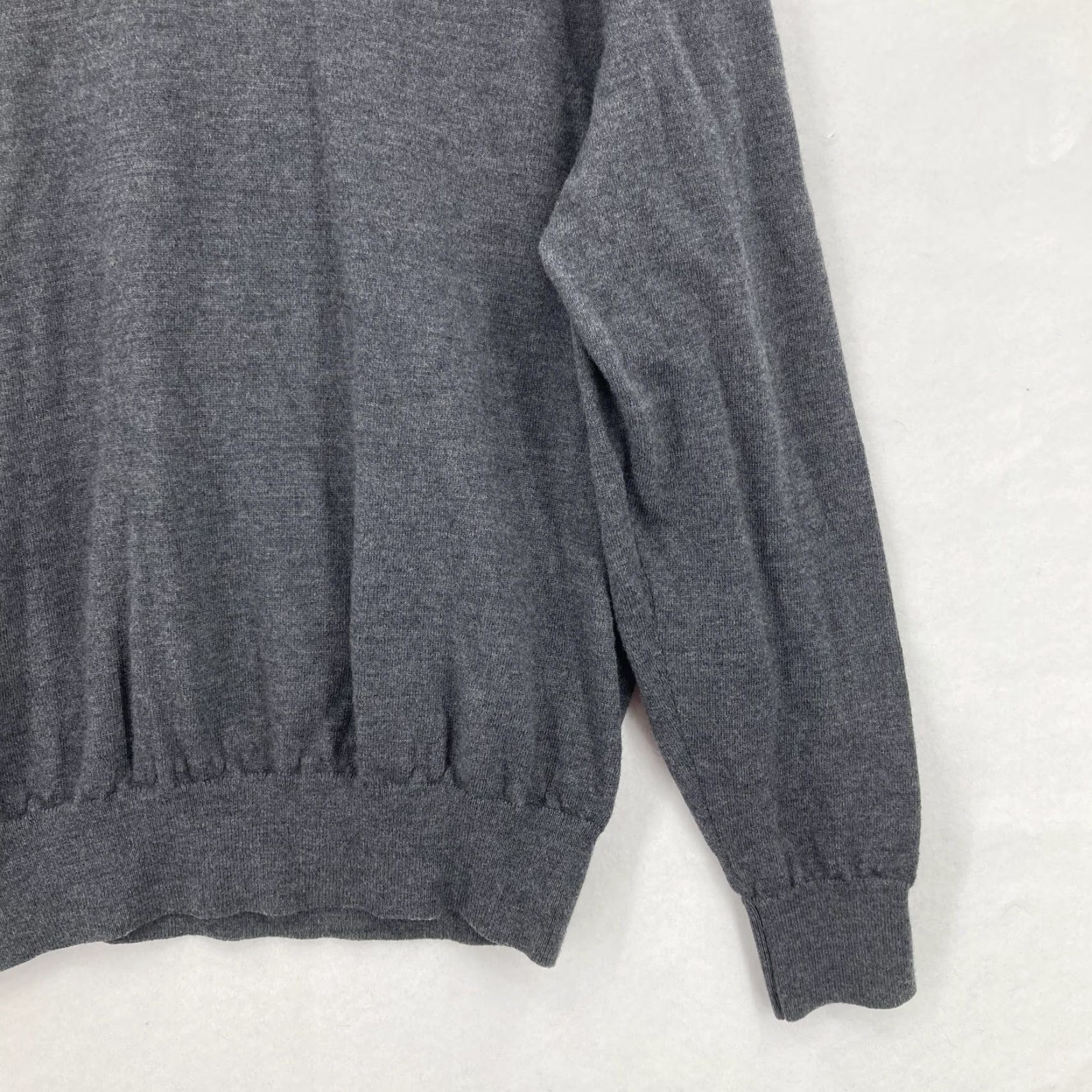 Polo Ralph Lauren Polo Ralph Lauren Sweater Mens XL Gray Merino Wool 1/4 Zip Polo Pony Golf Sweater Mens Size US XL / EU 56 / 4 - 3 Thumbnail