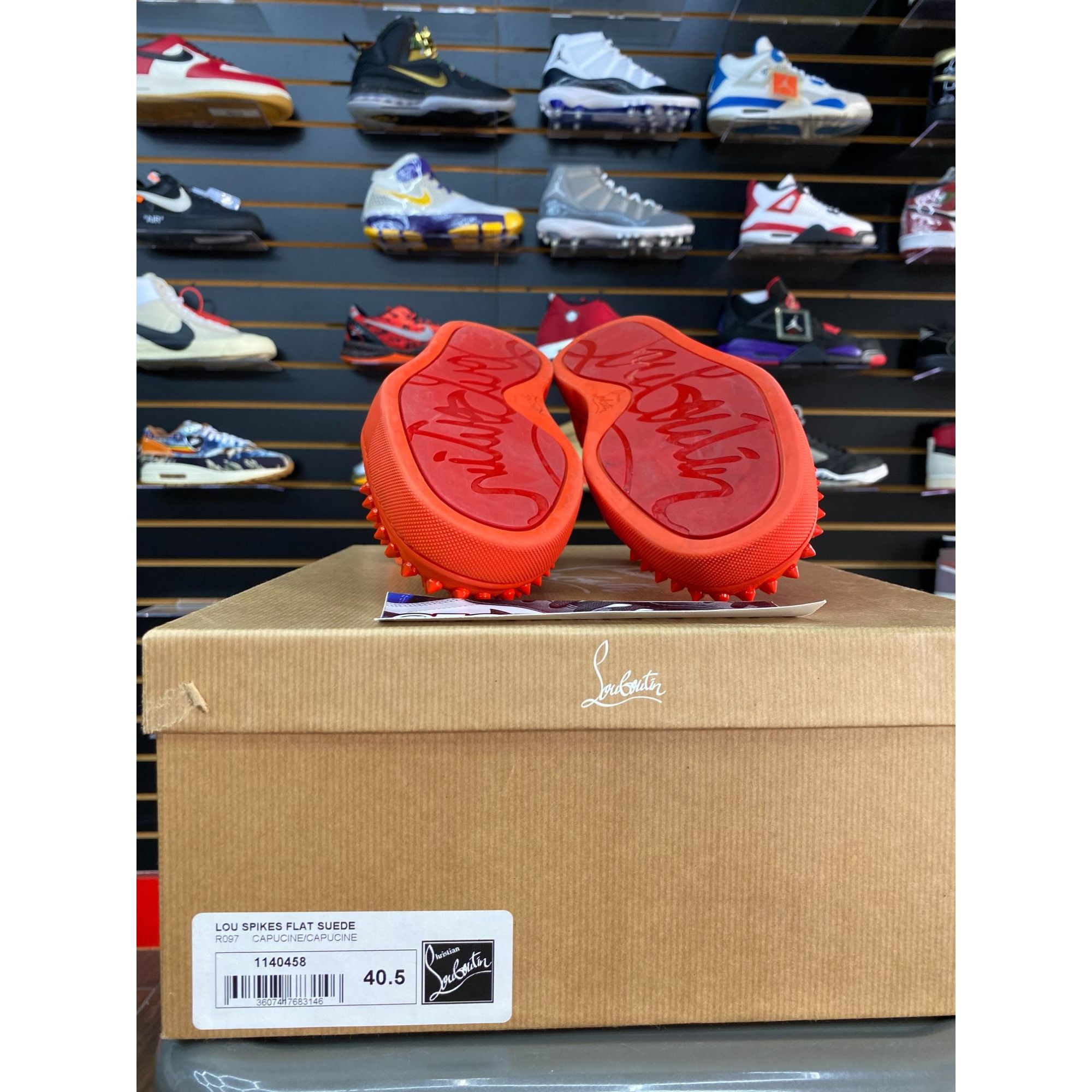 Christian Louboutin CHRISTIAN LOUBOUTIN ORANGE SUEDE sz 40.5 Size US 7.5 / EU 40-41 - 7 Thumbnail