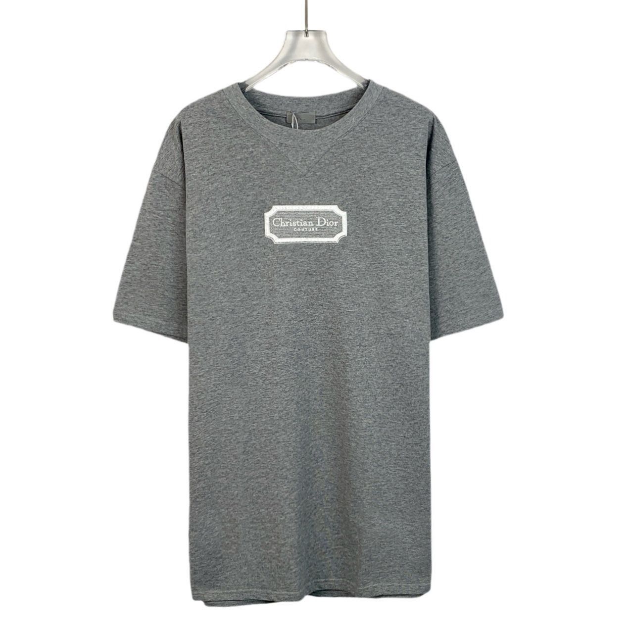 Dior Christian Dior Couture Gray Cotton T-Shirt Made In It Size L / US 10 / IT 46 - 1 Thumbnail
