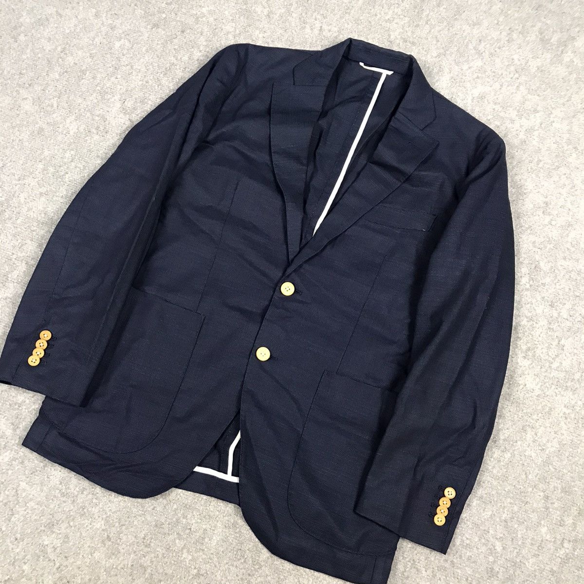 Japanese Brand × Loro Piana LORO PIANA CLASSIC BLAZER JAPAN COAT JACKET Size 46R - 5 Thumbnail