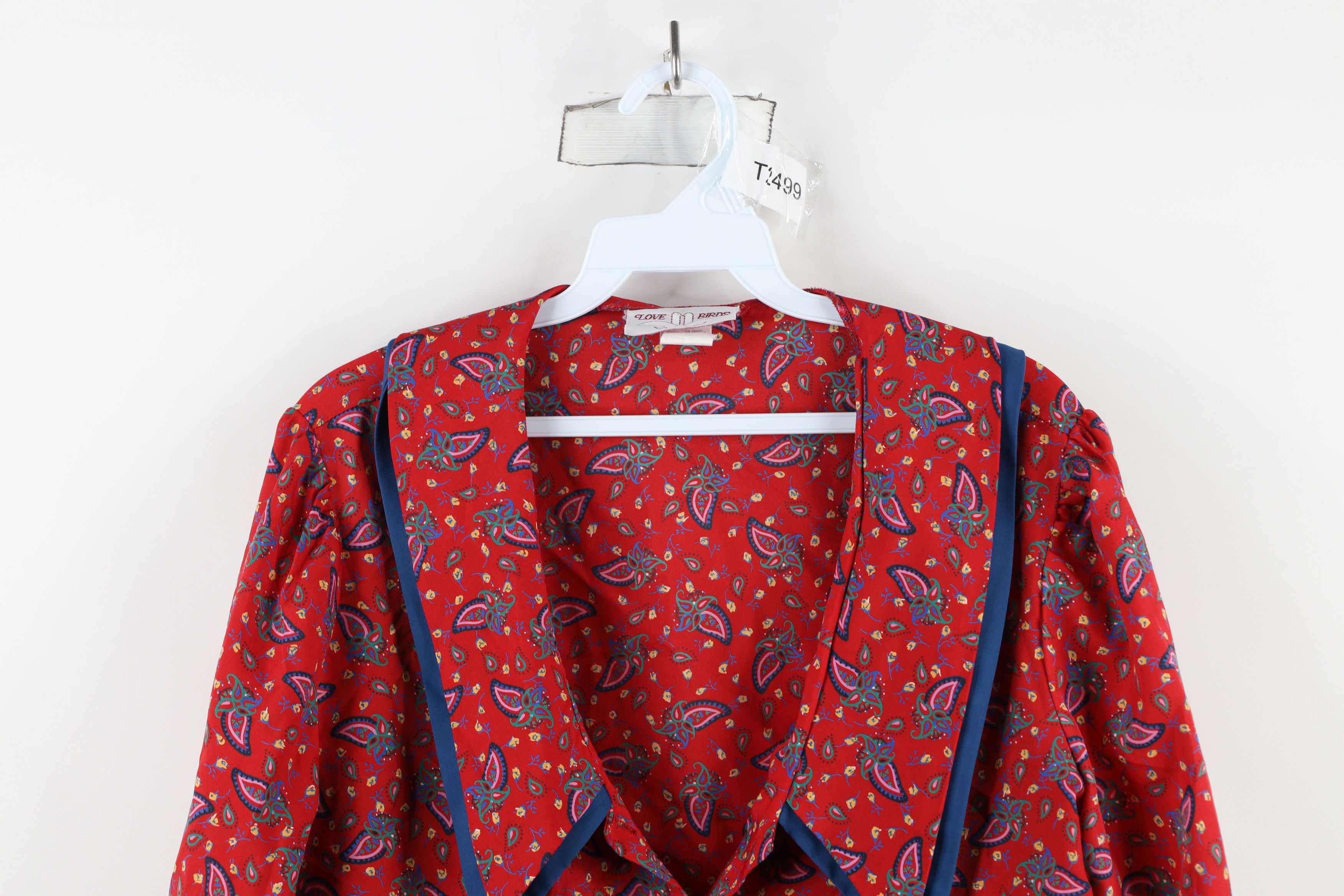 Vintage Vintage 70s Streetwear Flower Collared Button Shirt USA Size XXL / US 16-18 / IT 52-54 - 2 Thumbnail